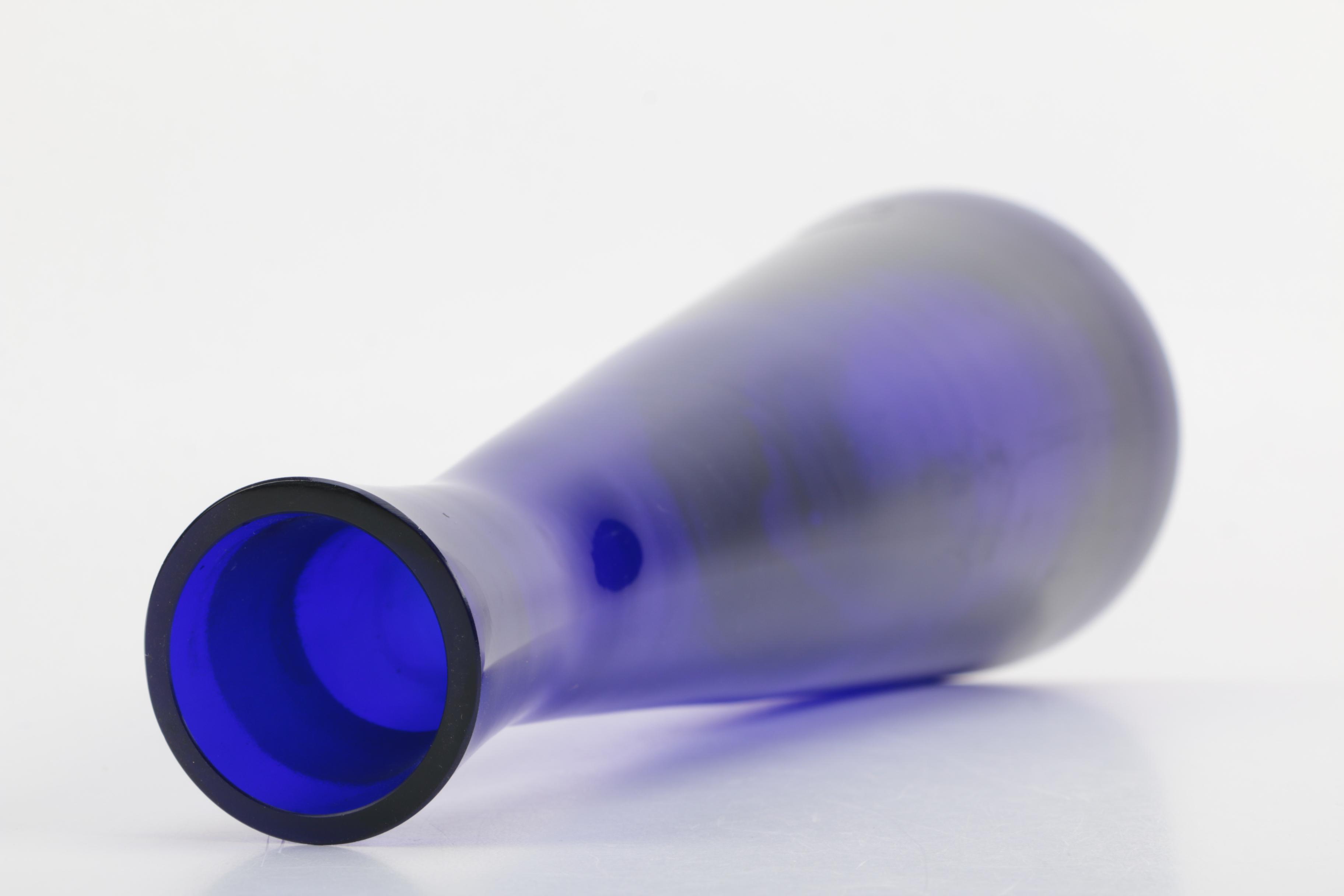 Cobalt Blue Glass Vase