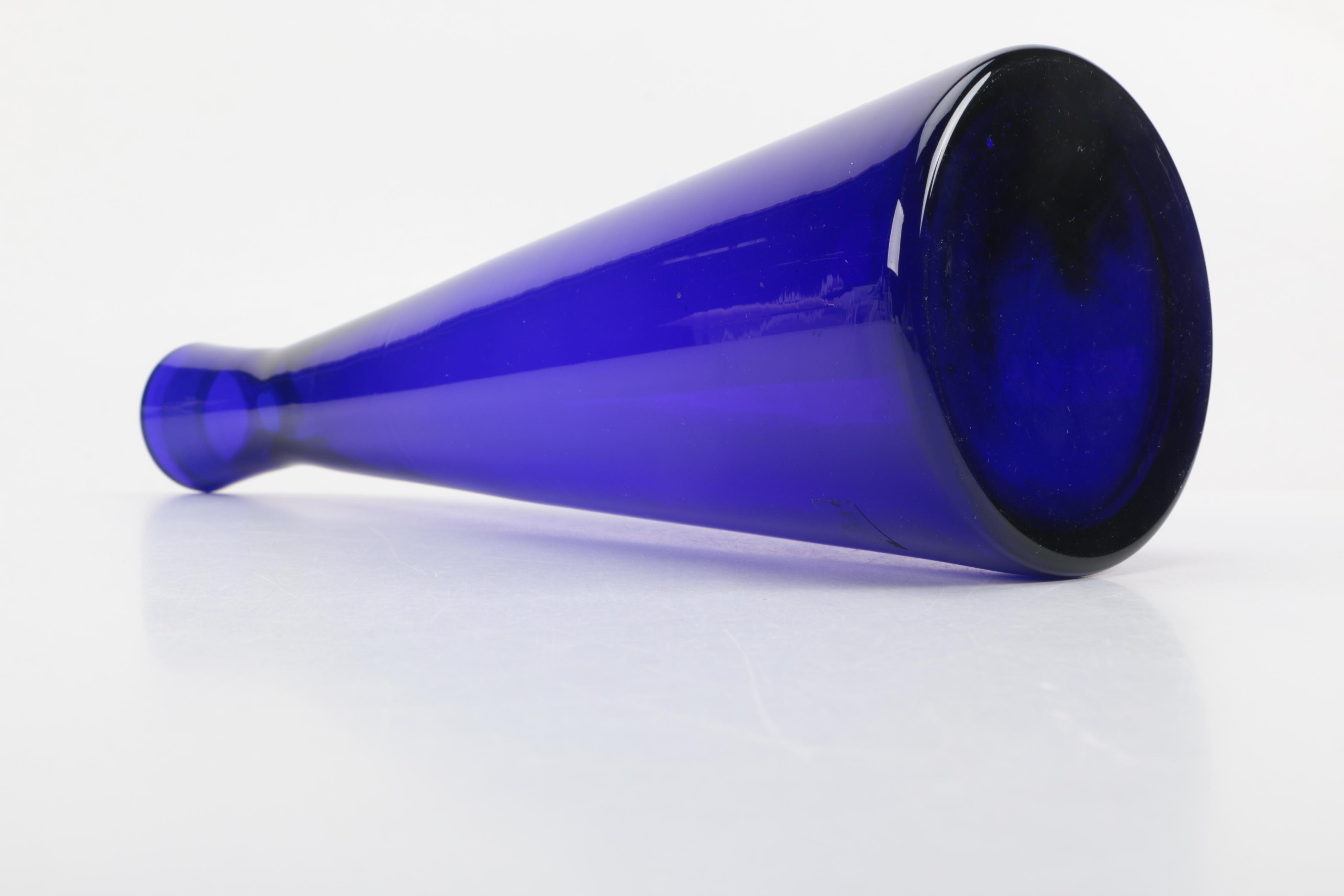 Cobalt Blue Glass Vase