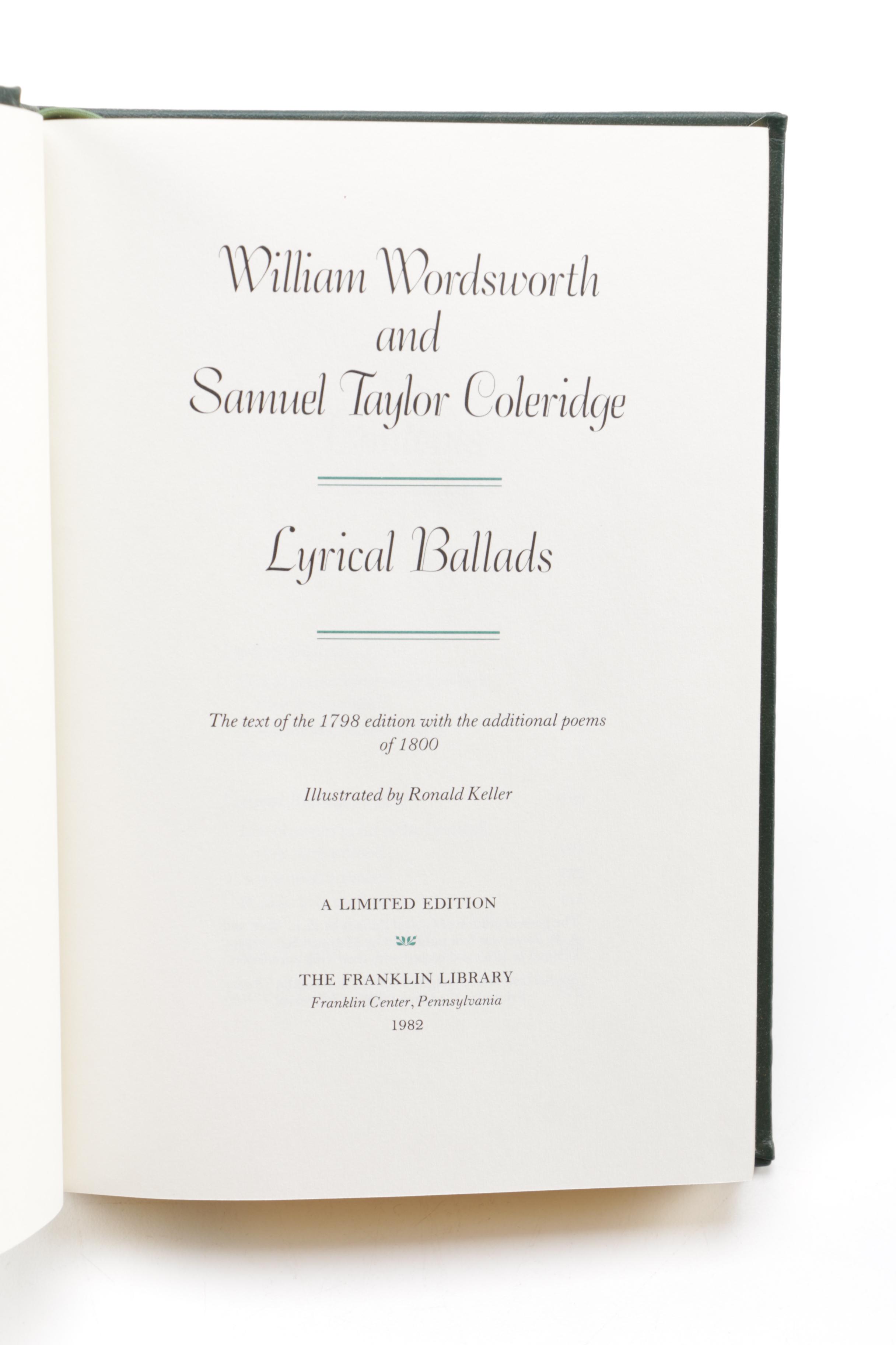 Franklin Library "100 Greatest Books of All Time" Poetry Including Yeats