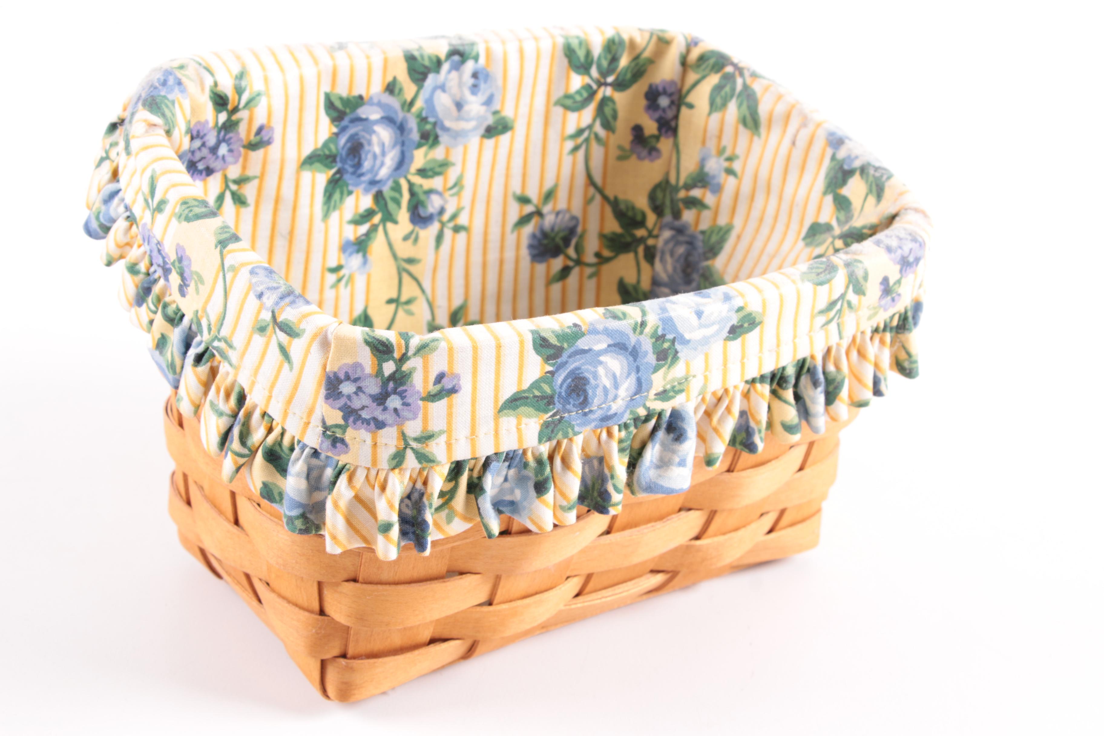 Longaberger Baskets with Liners and Accessories