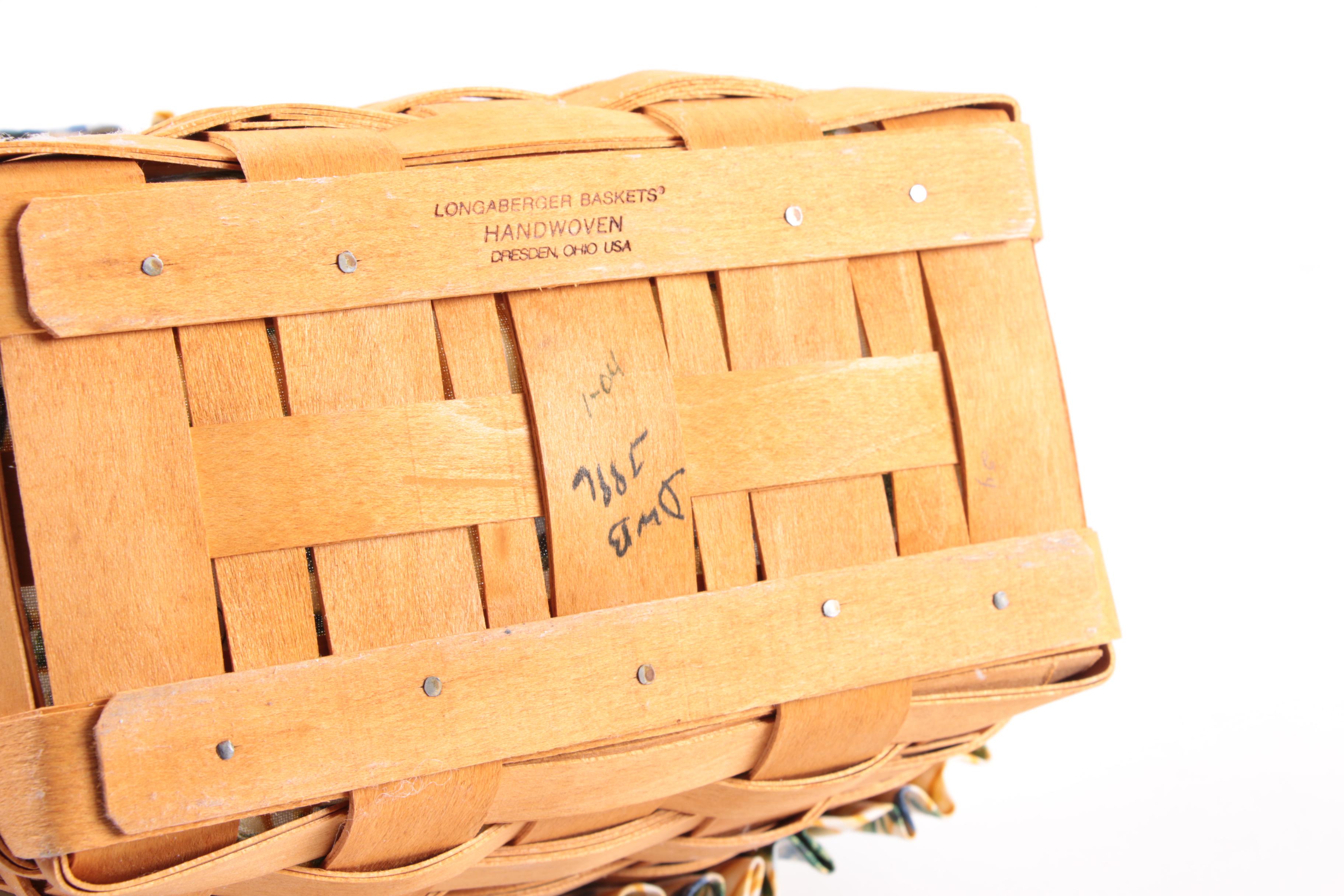 Longaberger Baskets with Liners and Accessories
