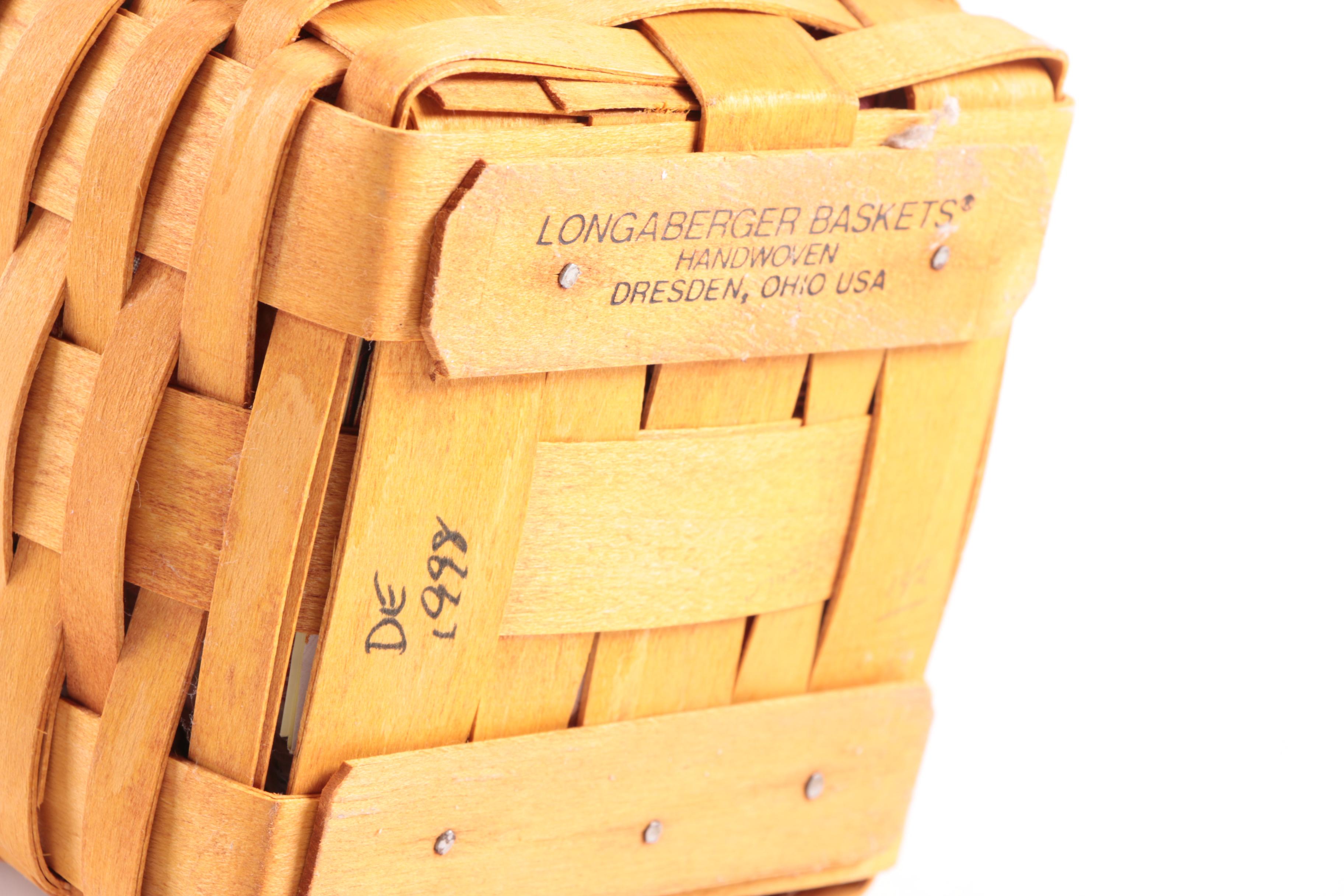 Longaberger Baskets with Liners and Accessories