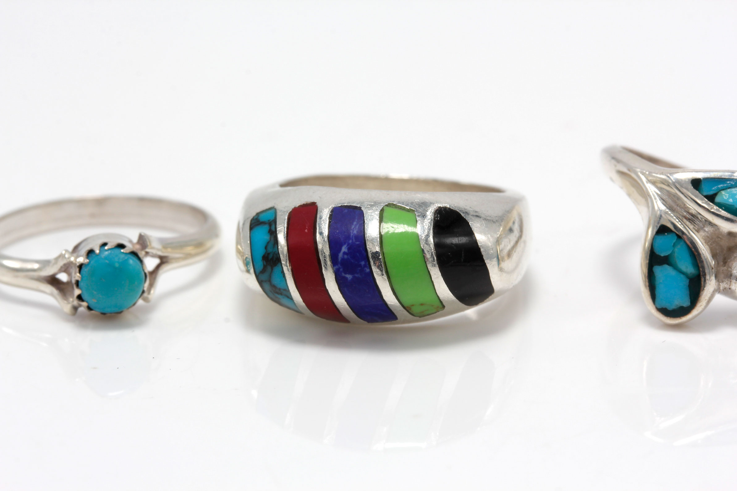 Sterling Silver Multi-Stone Rings