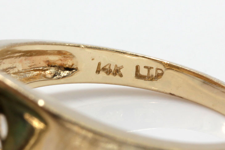 14K Yellow Gold Cultured Pearl Ring