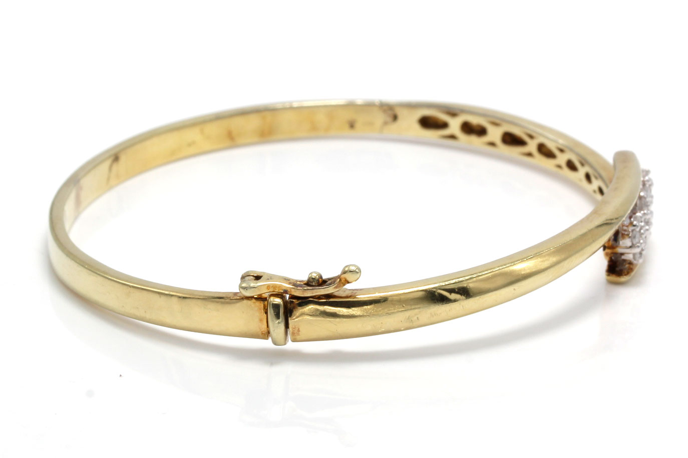 Gold Plated Sterling Silver Diamond Bracelet