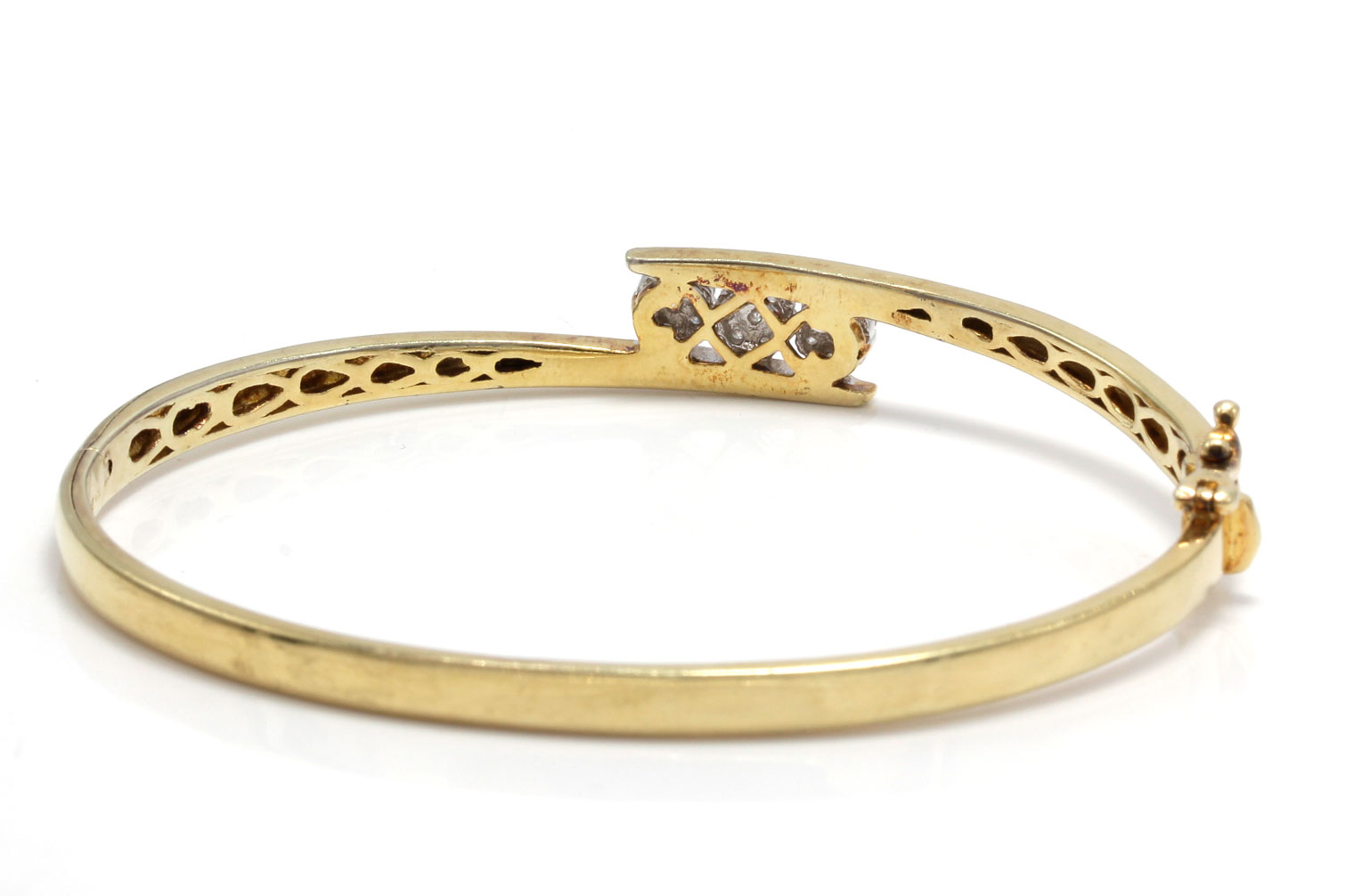 Gold Plated Sterling Silver Diamond Bracelet