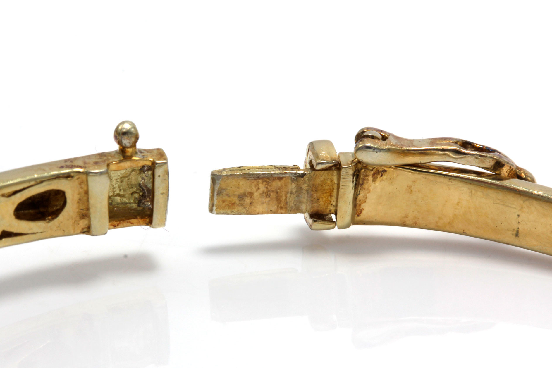 Gold Plated Sterling Silver Diamond Bracelet