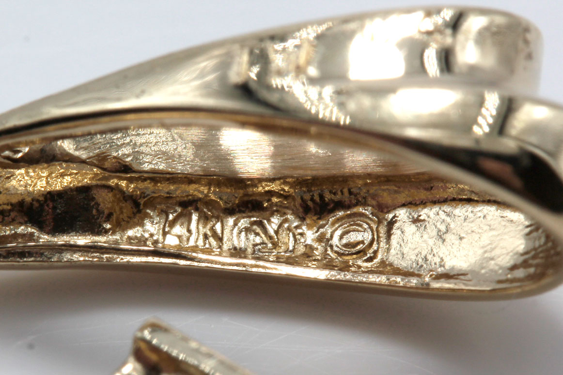 14K Yellow Gold Diamond Pendant