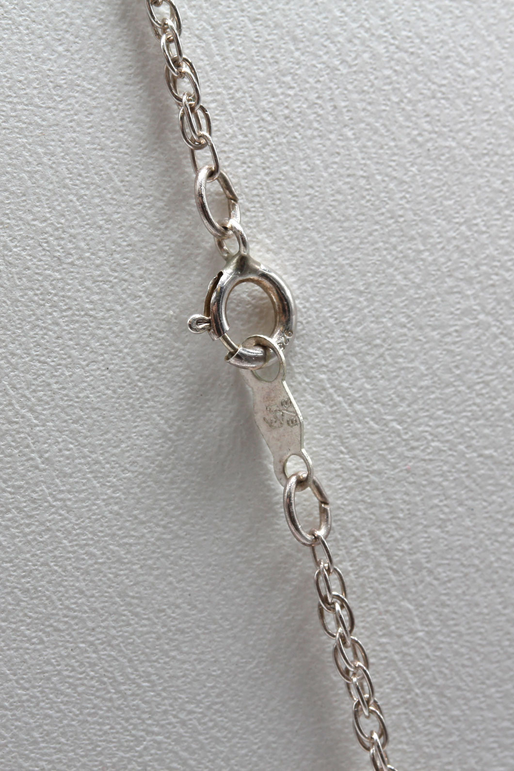 Sterling Silver Turquoise Pendant Necklace and Howlite Ring