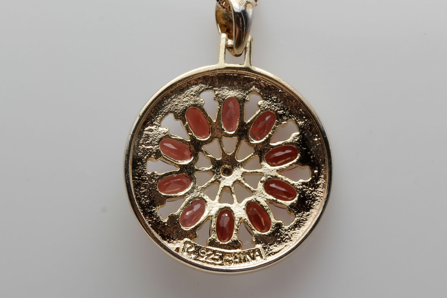 Sterling Silver Garnet Ring and Necklace