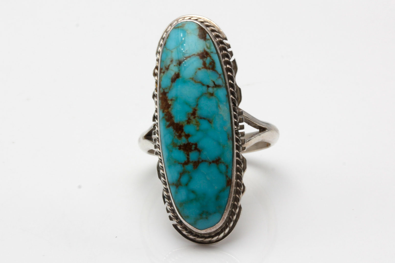 Sterling Liquid Silver Turquoise Bracelet and Larson Lee Ring