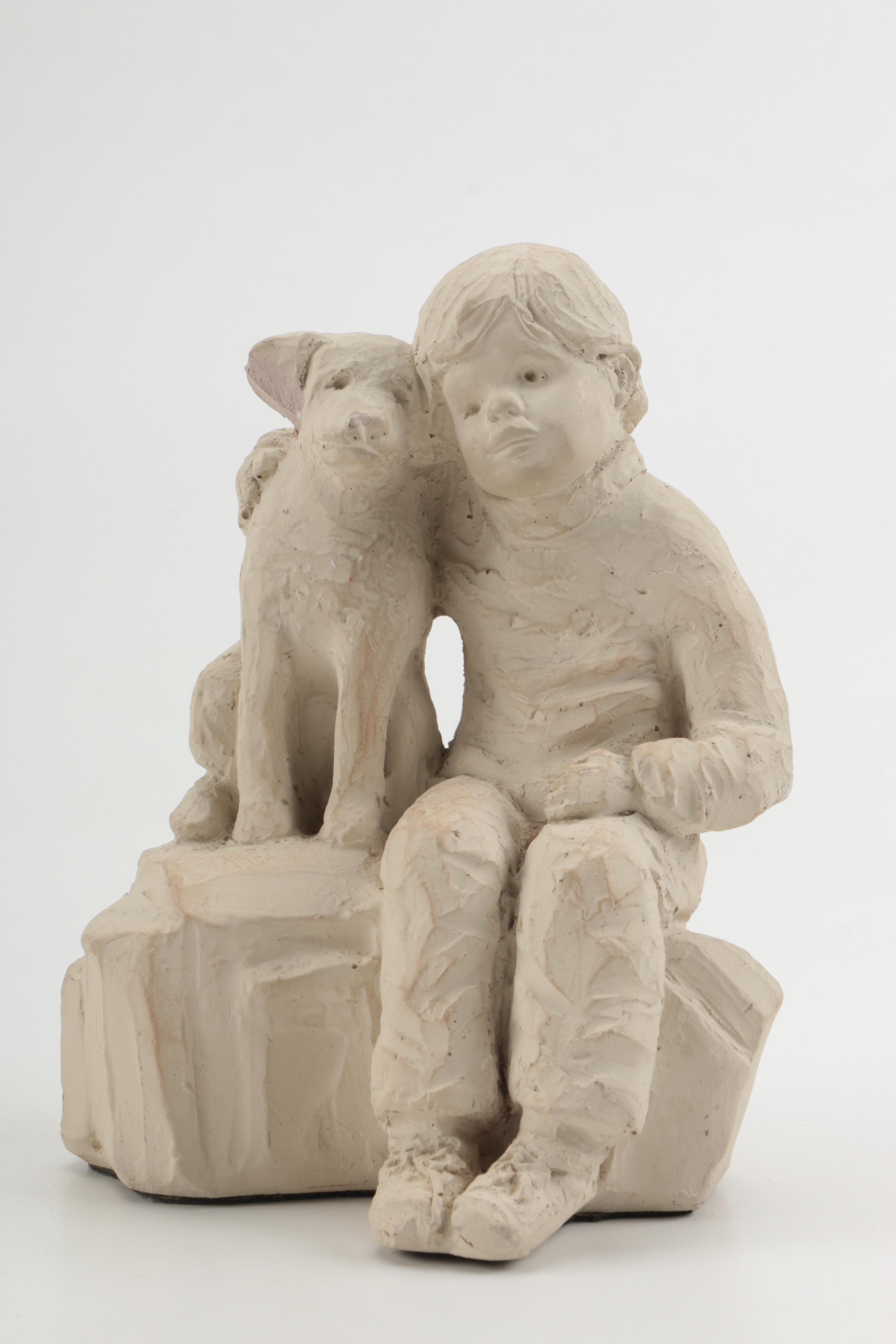 Three  Dee Crowley "Bright Eyes" Austin Productions Inc. Sculptures