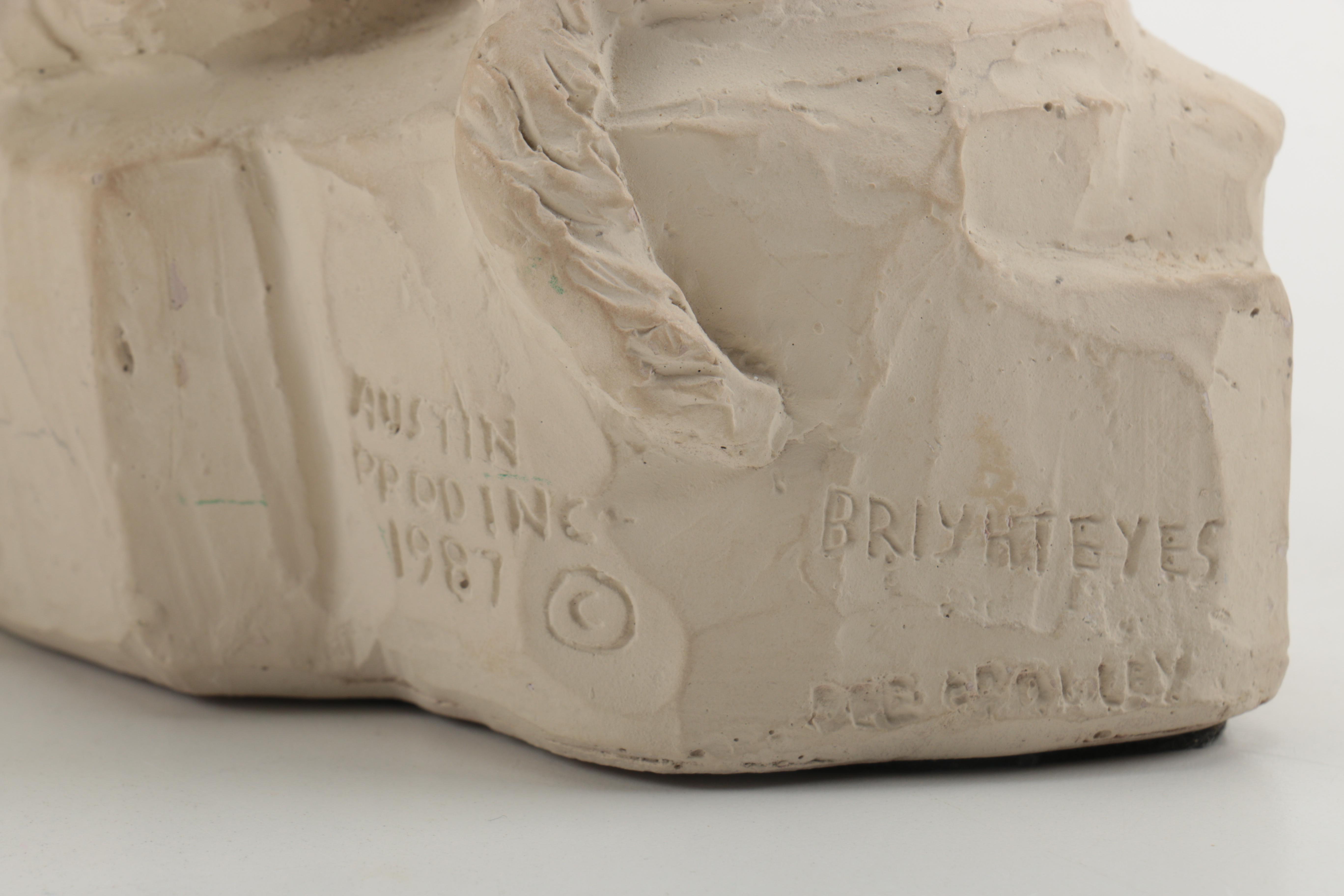 Three  Dee Crowley "Bright Eyes" Austin Productions Inc. Sculptures