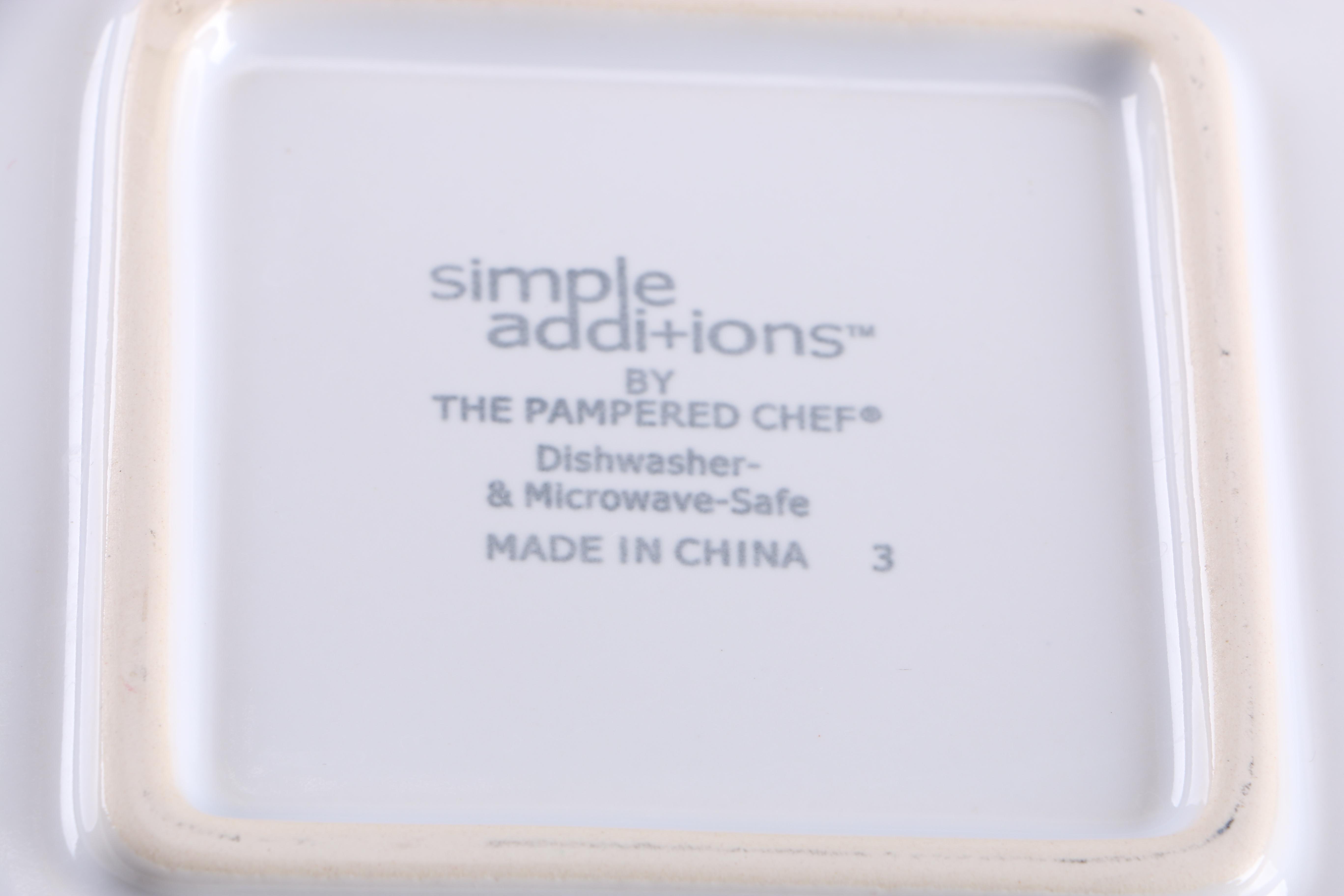 White Serveware Featuring Pampered Chef