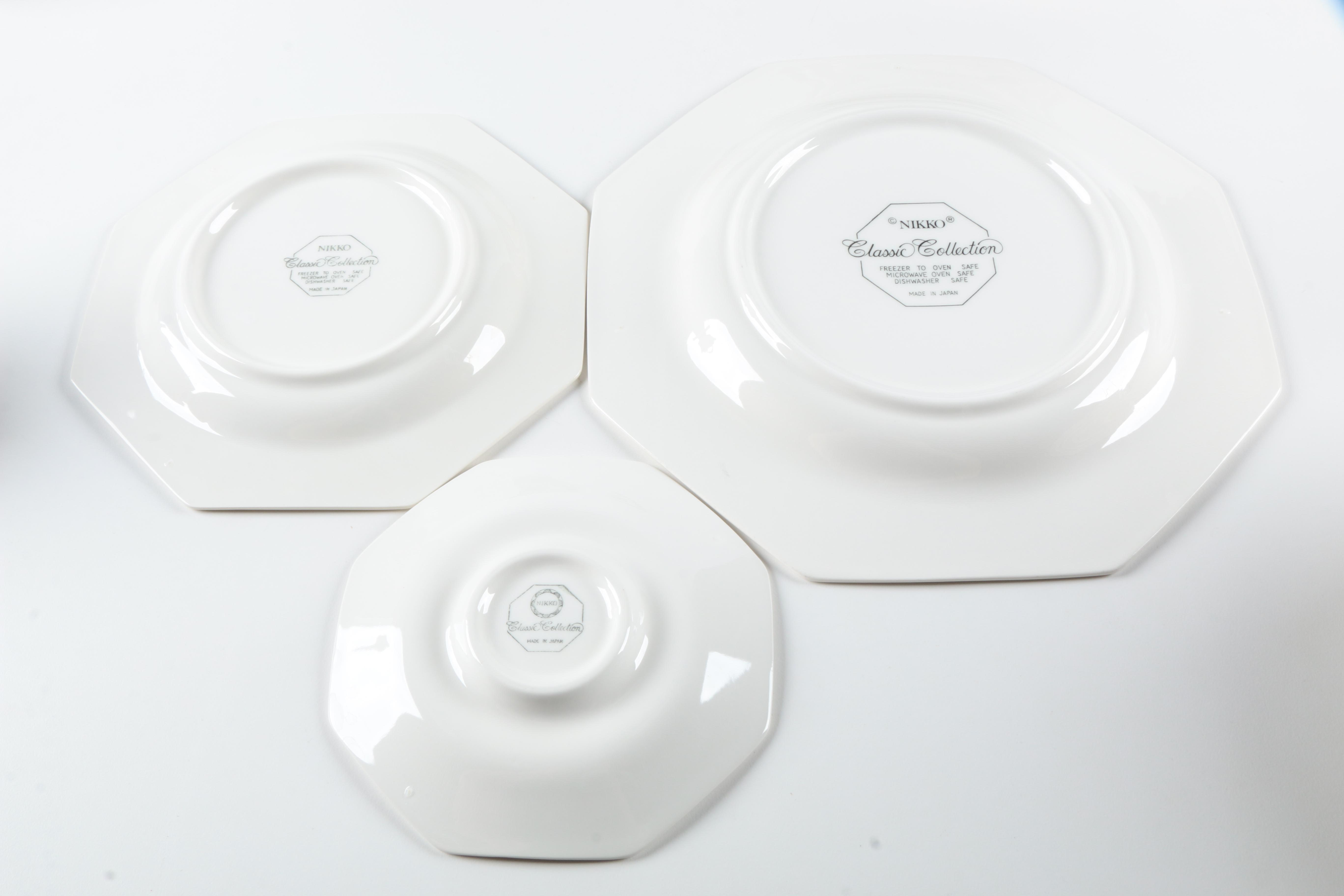 Nikko "Classic White" Ceramic Tableware