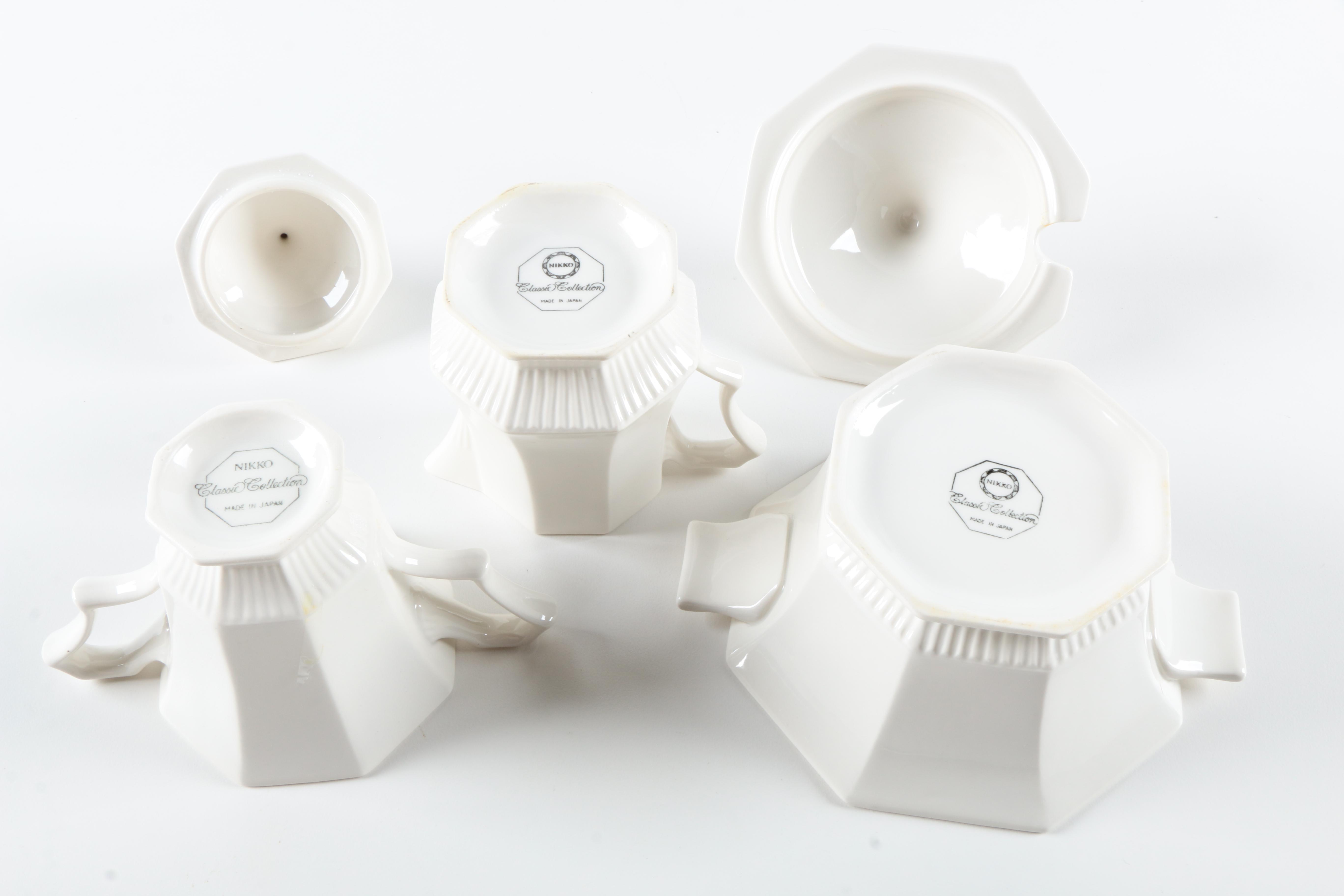 Nikko "Classic White" Ceramic Tableware