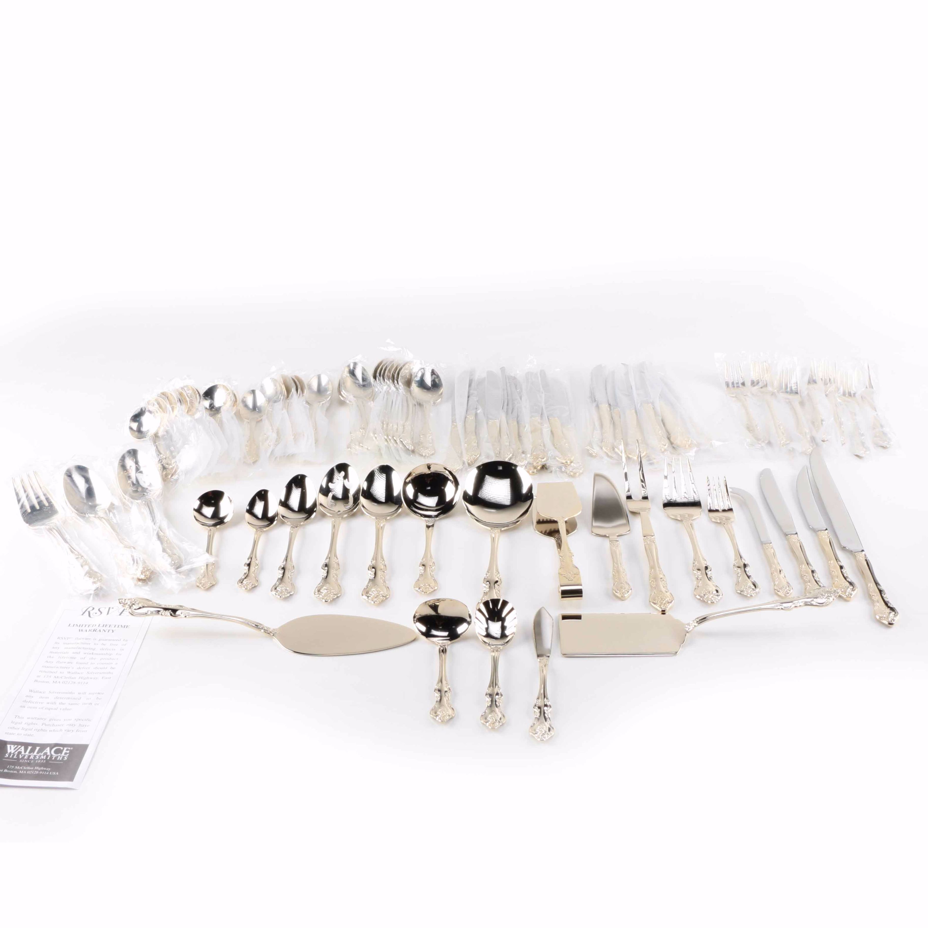 Wallace Silversmiths Stainless Steel Flatware Set