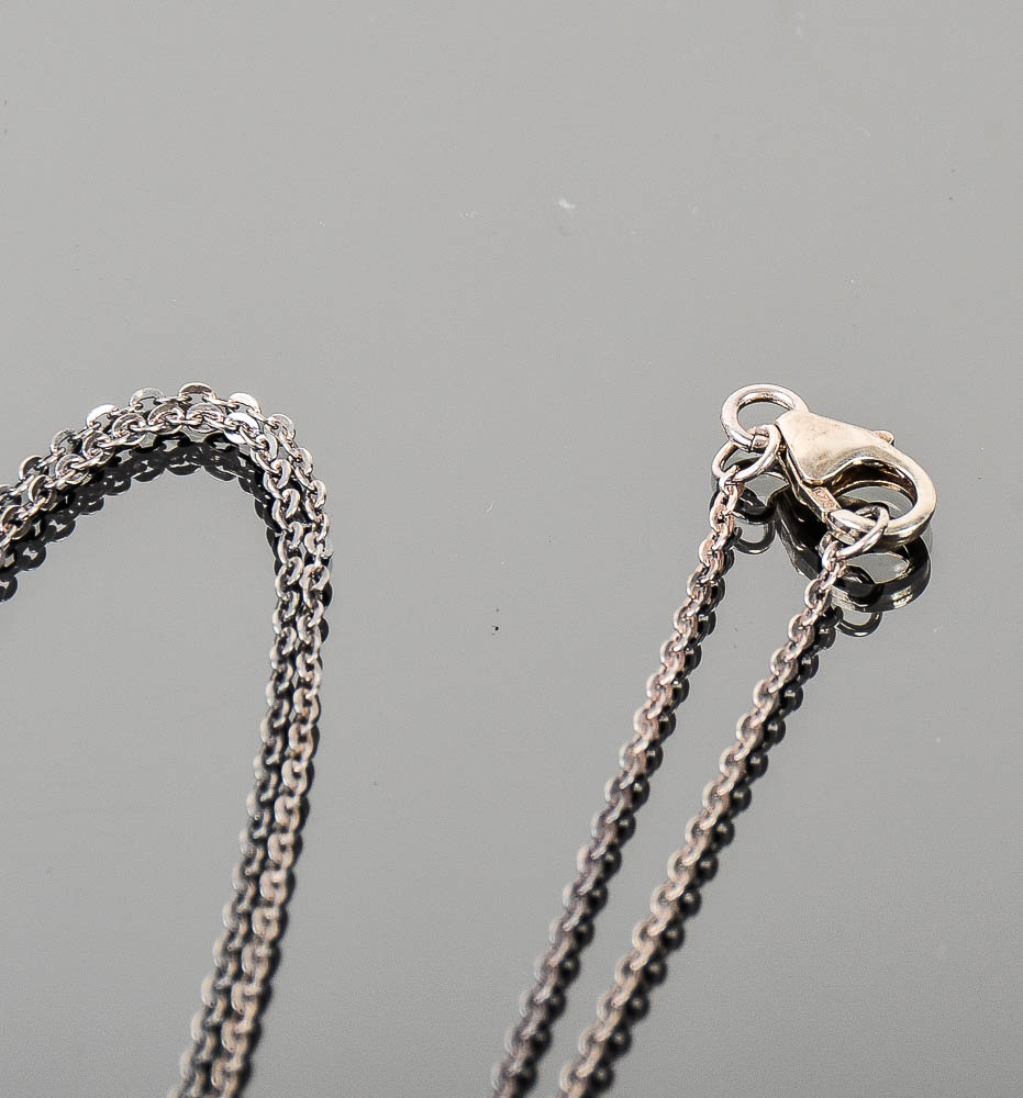 Sterling Silver Openwork Heart Pendant Necklace