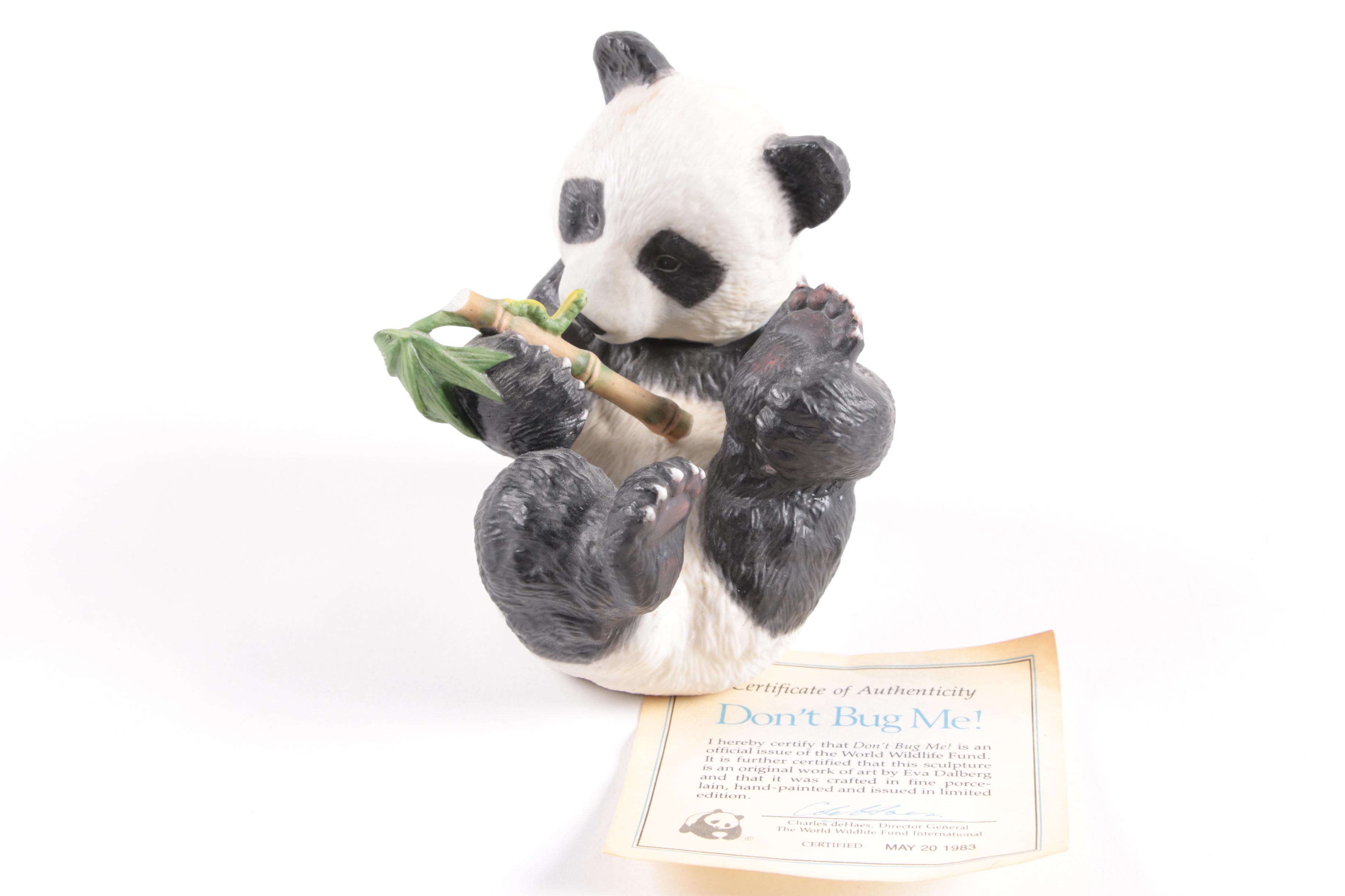 World Wildlife Fund Panda and Koala Ceramic Figurines