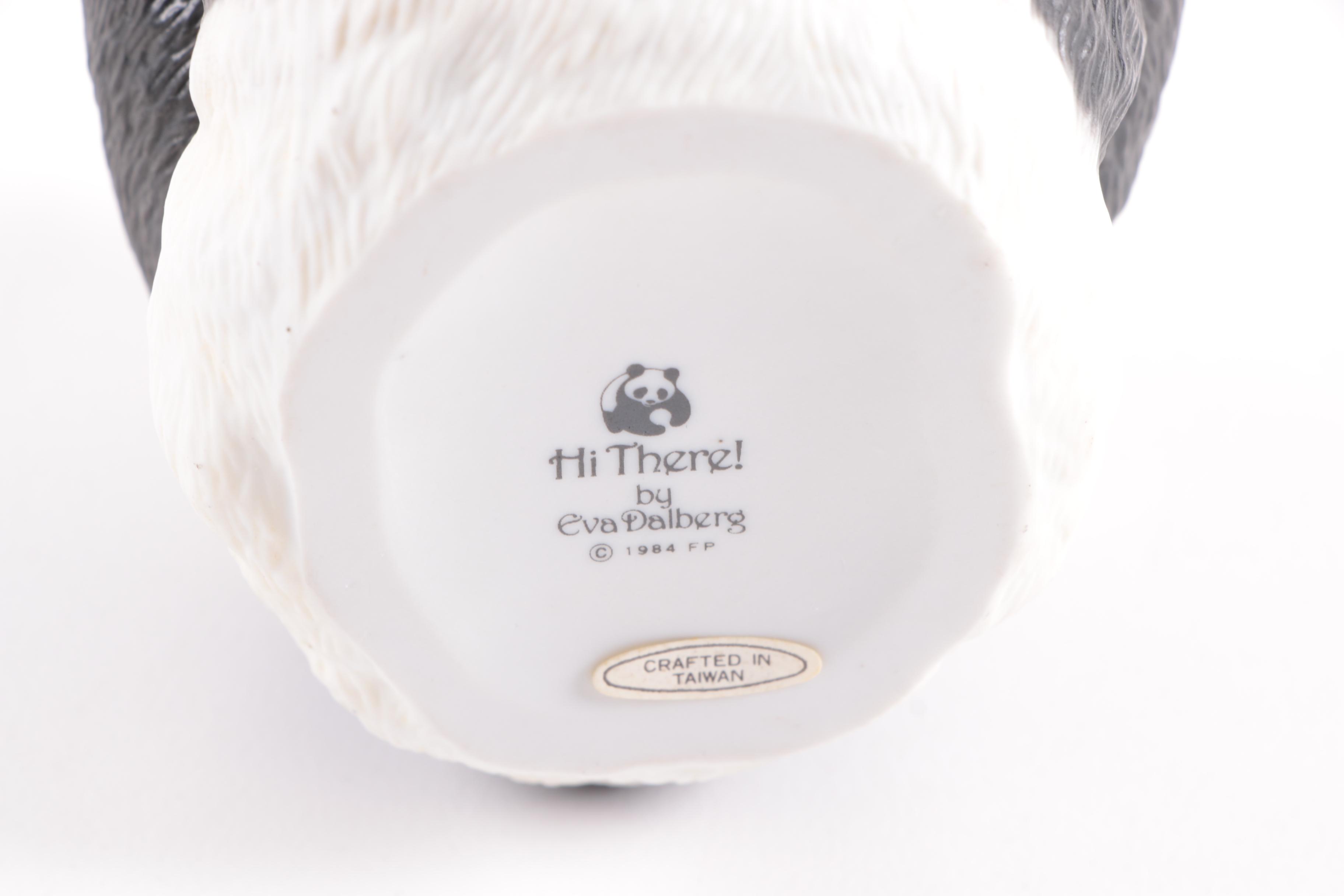 World Wildlife Fund Panda and Koala Ceramic Figurines