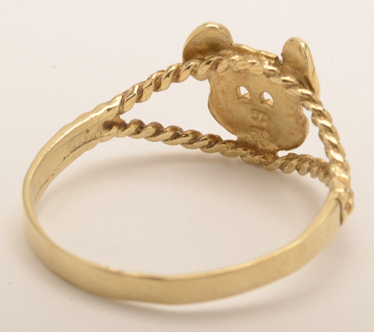 10K Yellow Gold Mickey Mouse Ring