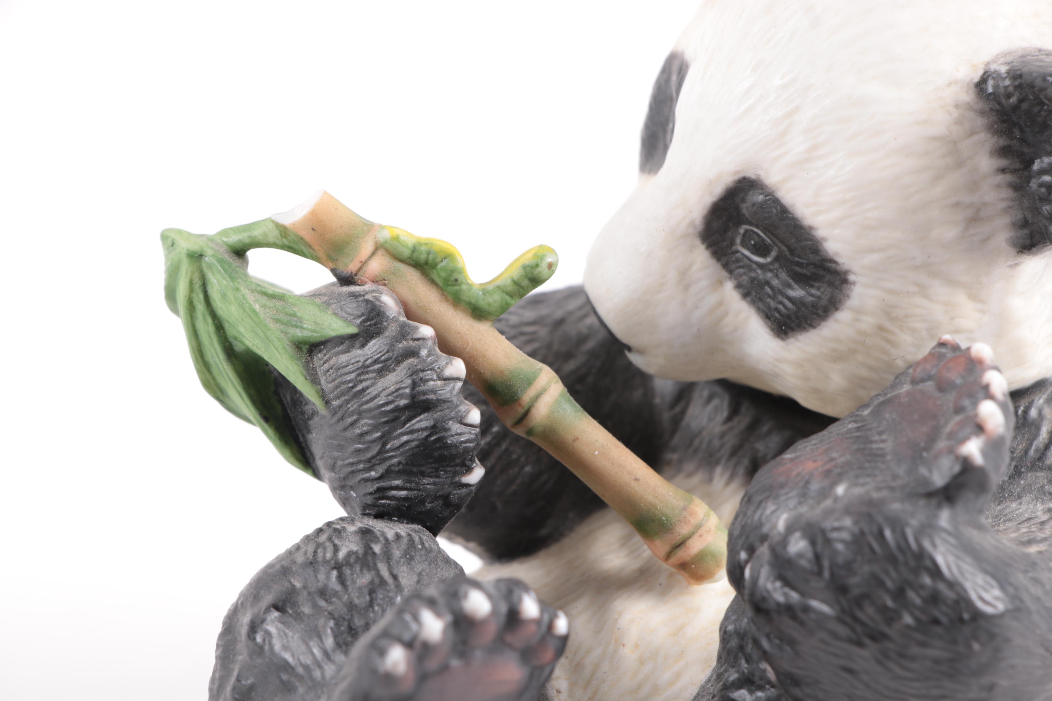World Wildlife Fund Panda and Koala Ceramic Figurines