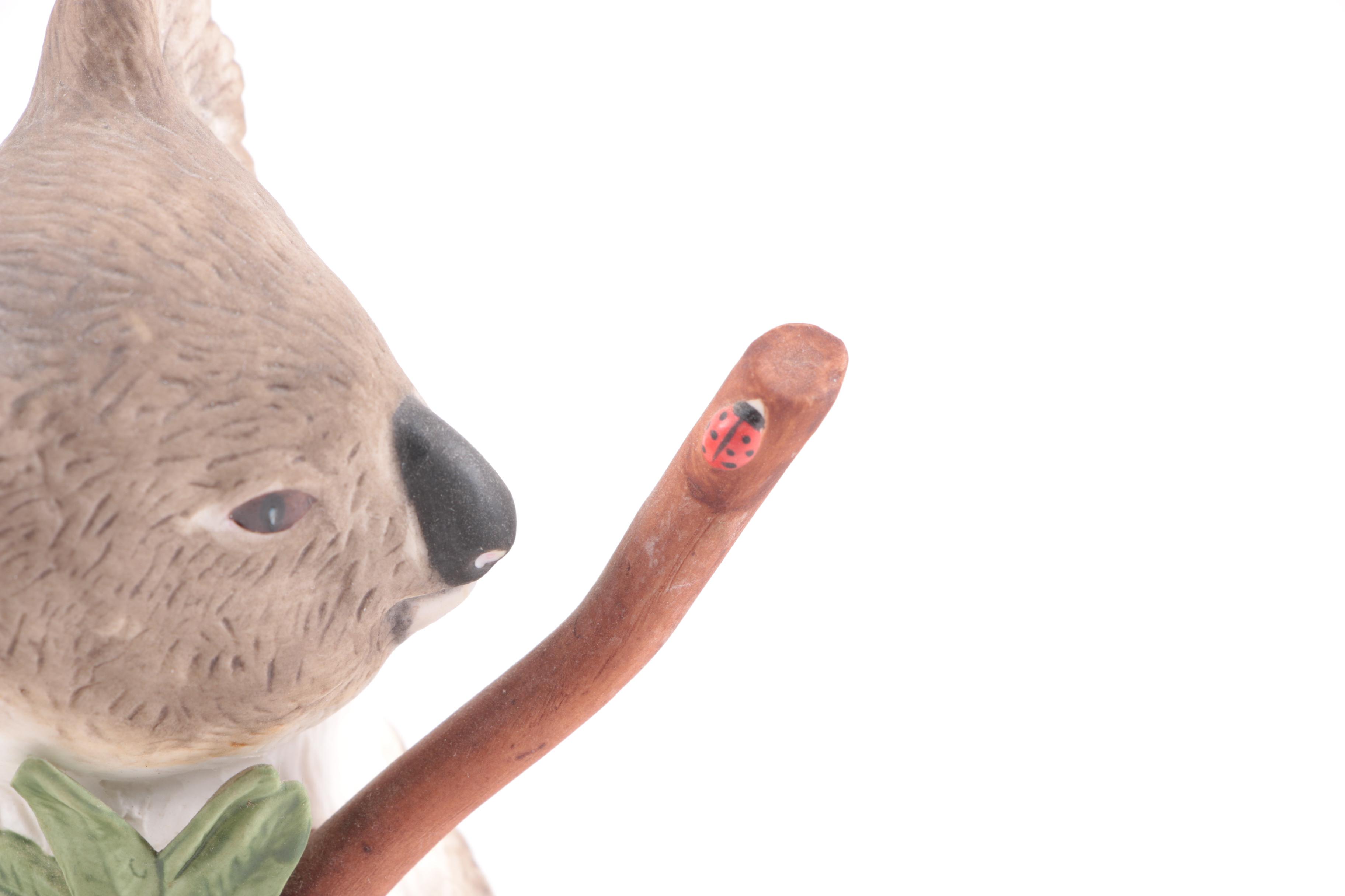 World Wildlife Fund Panda and Koala Ceramic Figurines