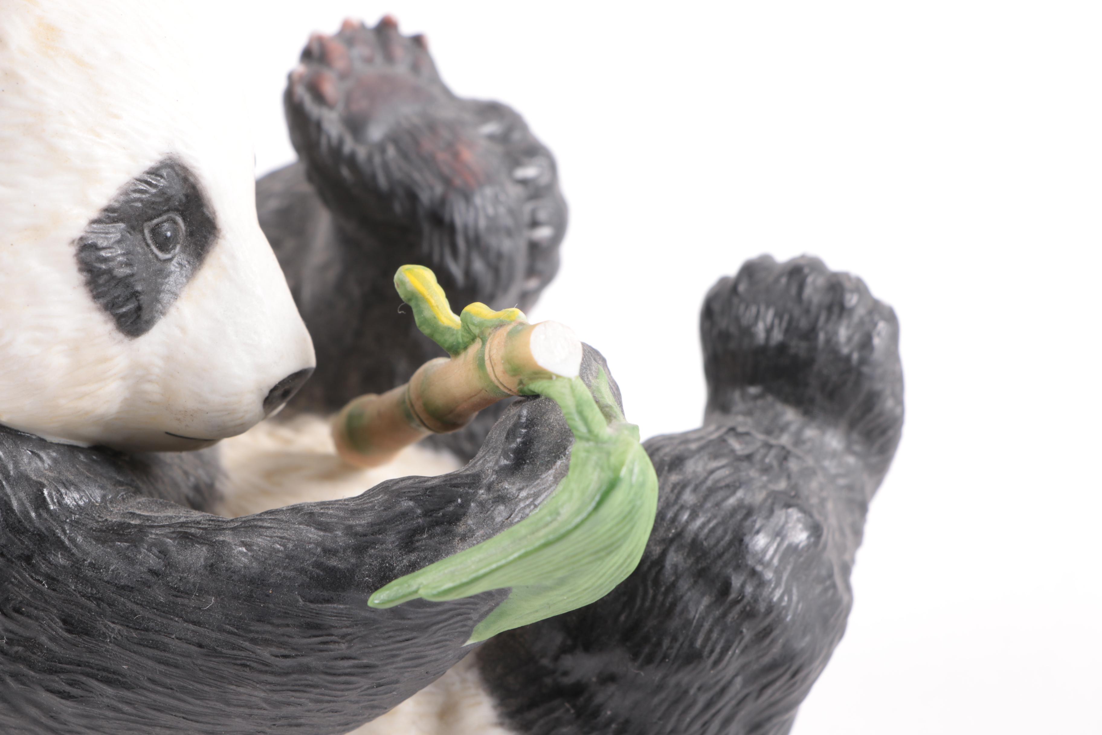 World Wildlife Fund Panda and Koala Ceramic Figurines