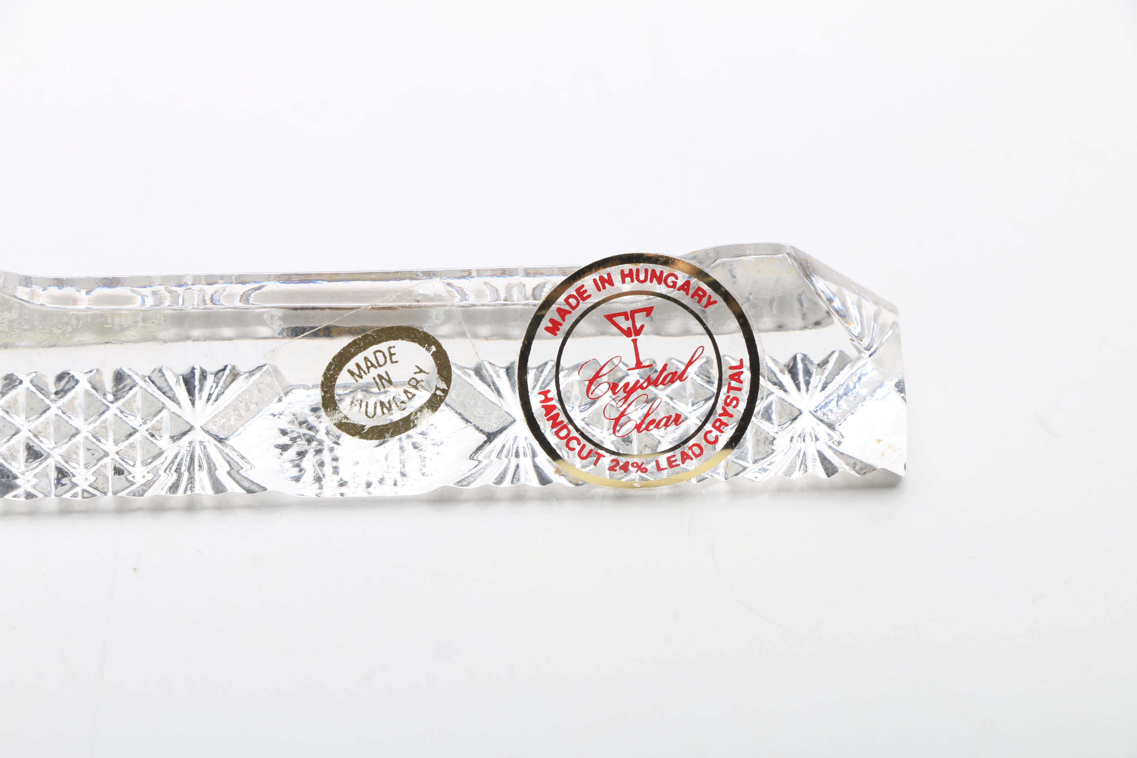 Collection of Crystal Knife Rests