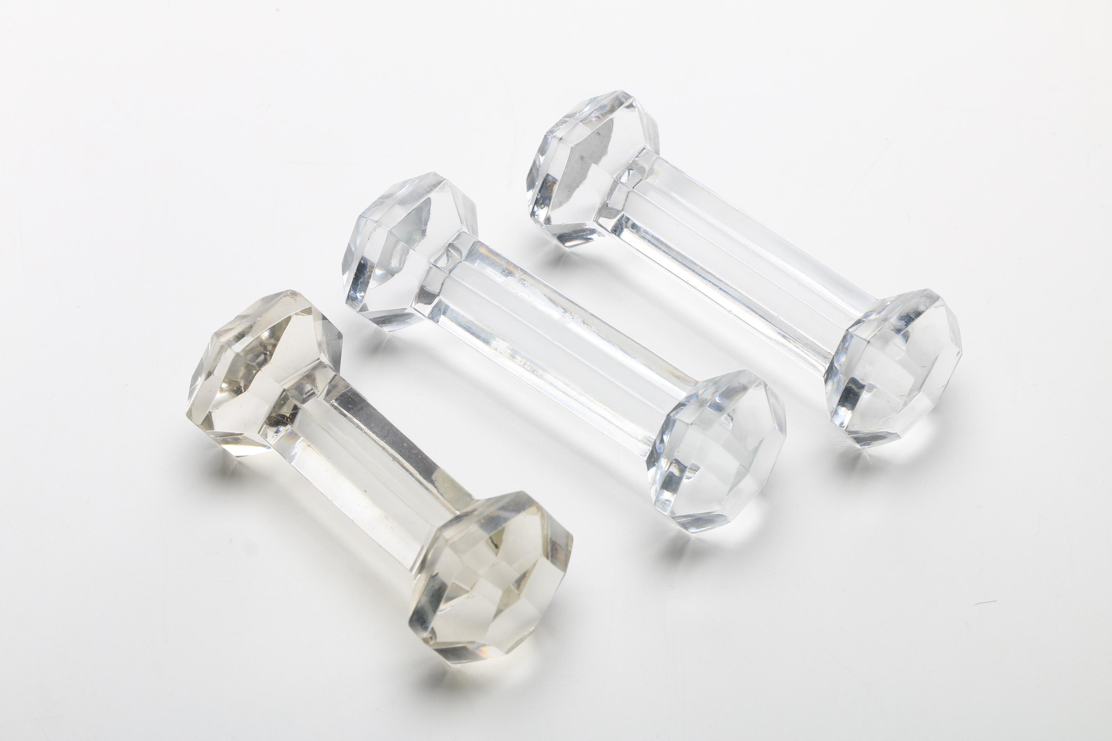 Collection of Crystal Knife Rests