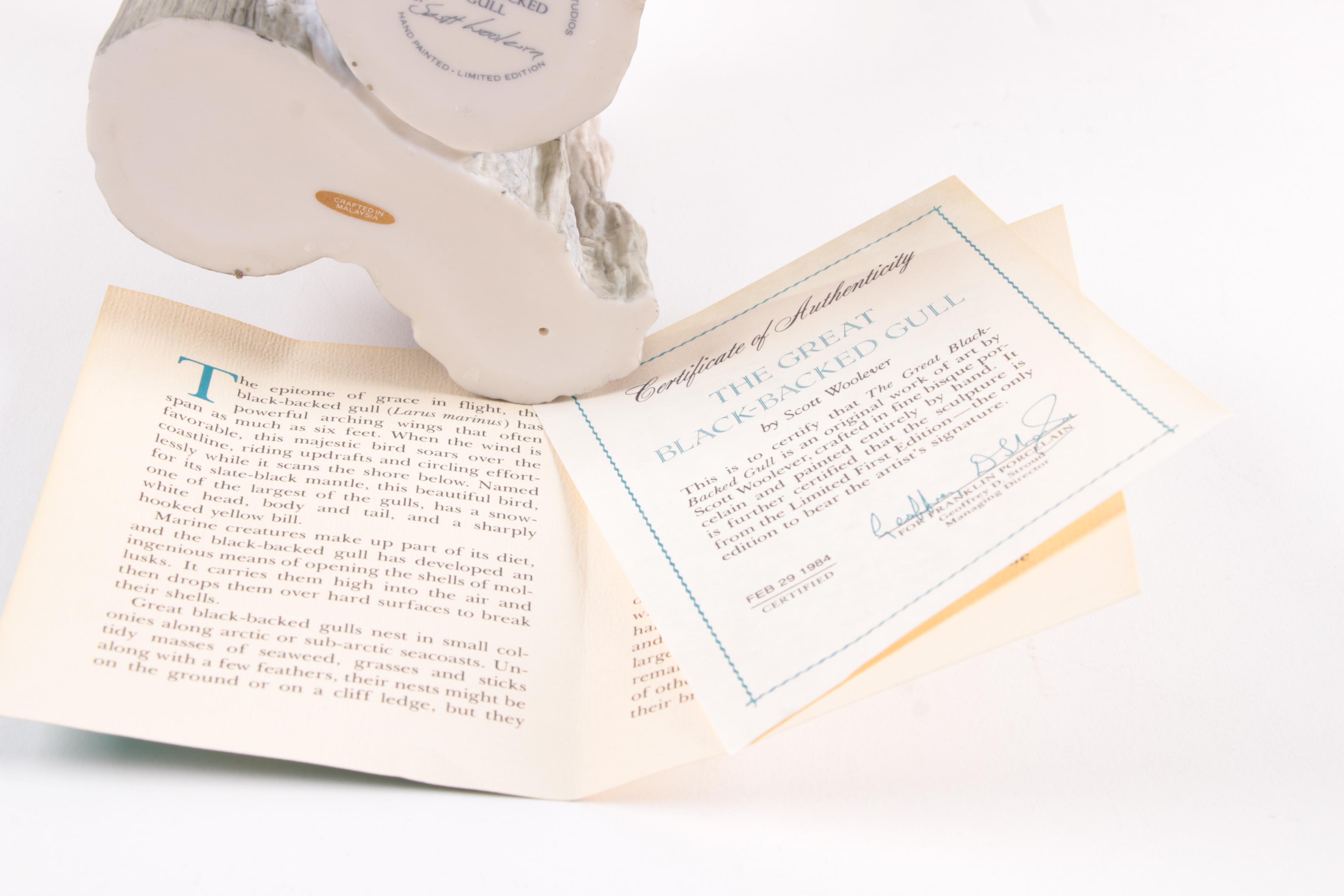 Scott Woolever Limited Edition Porcelain Sculpture of a Seagull