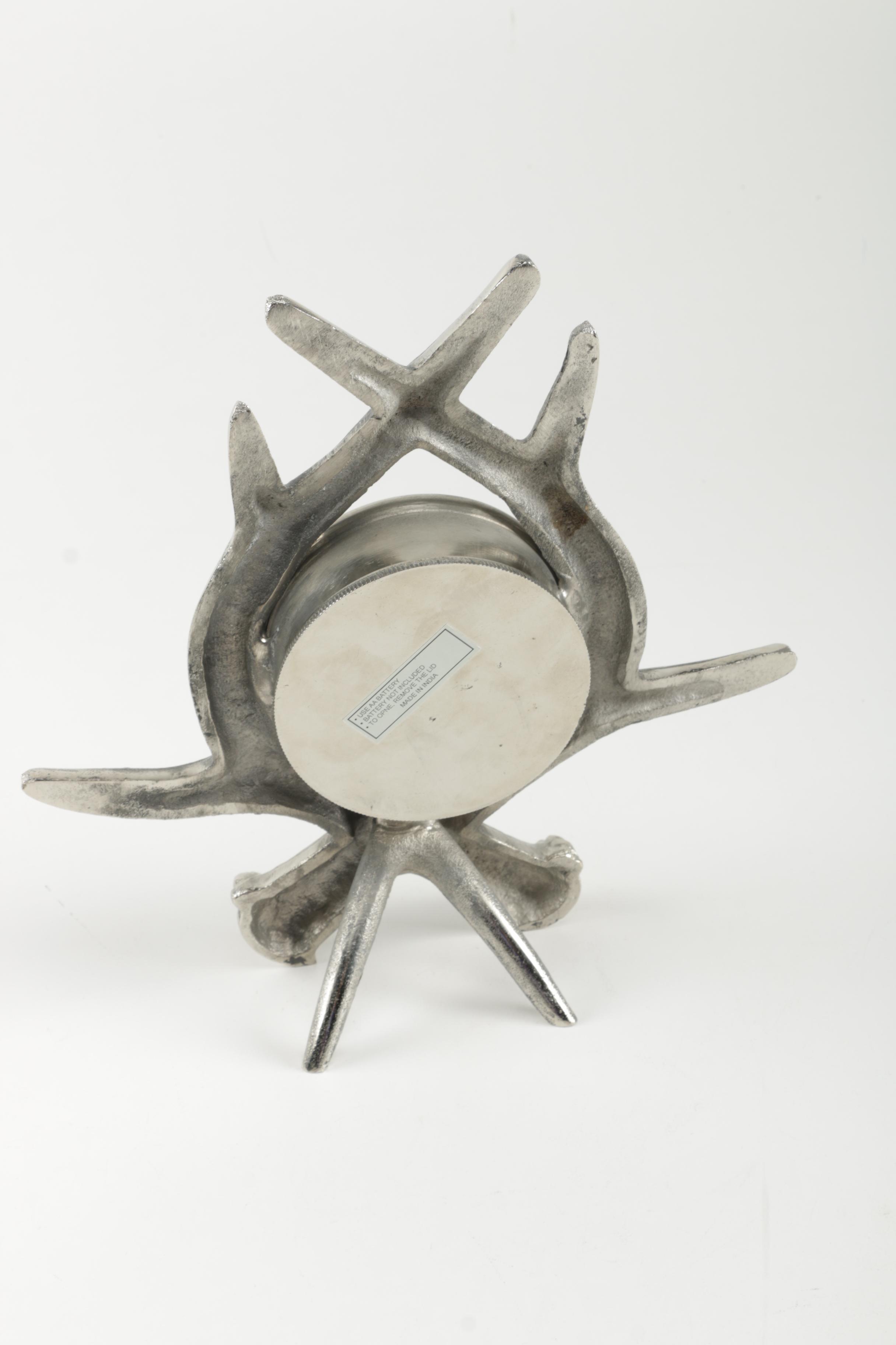 Broyhill Antler Themed Table Clock