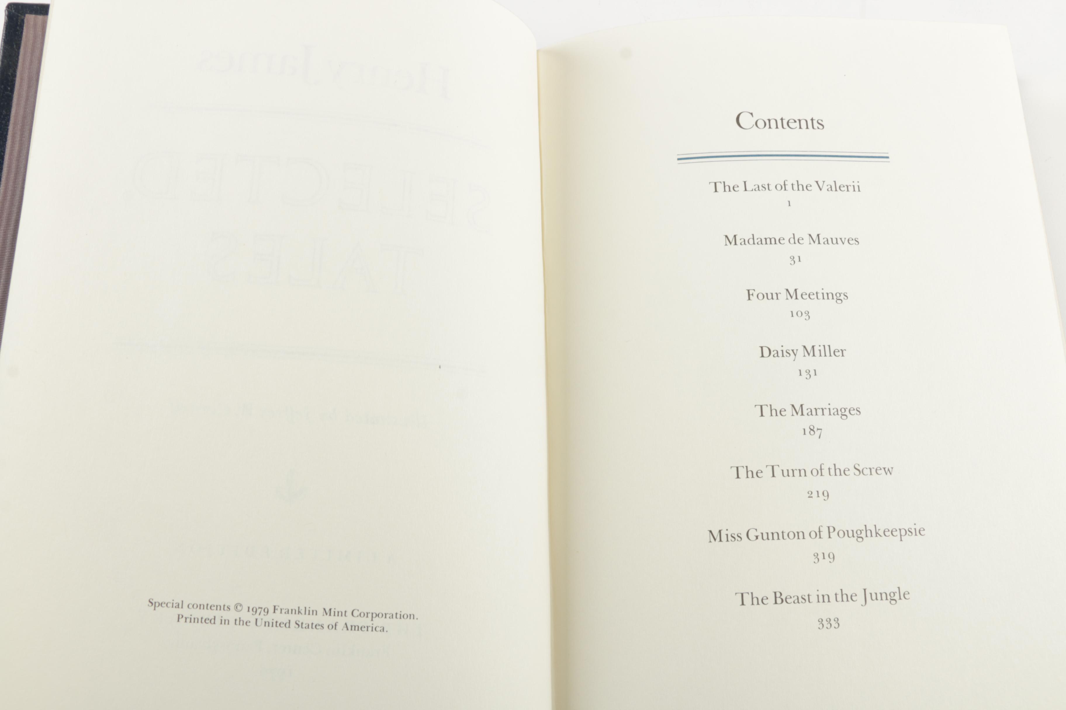 Franklin Library Leatherbound American Classics Including Nathaniel Hawthorne