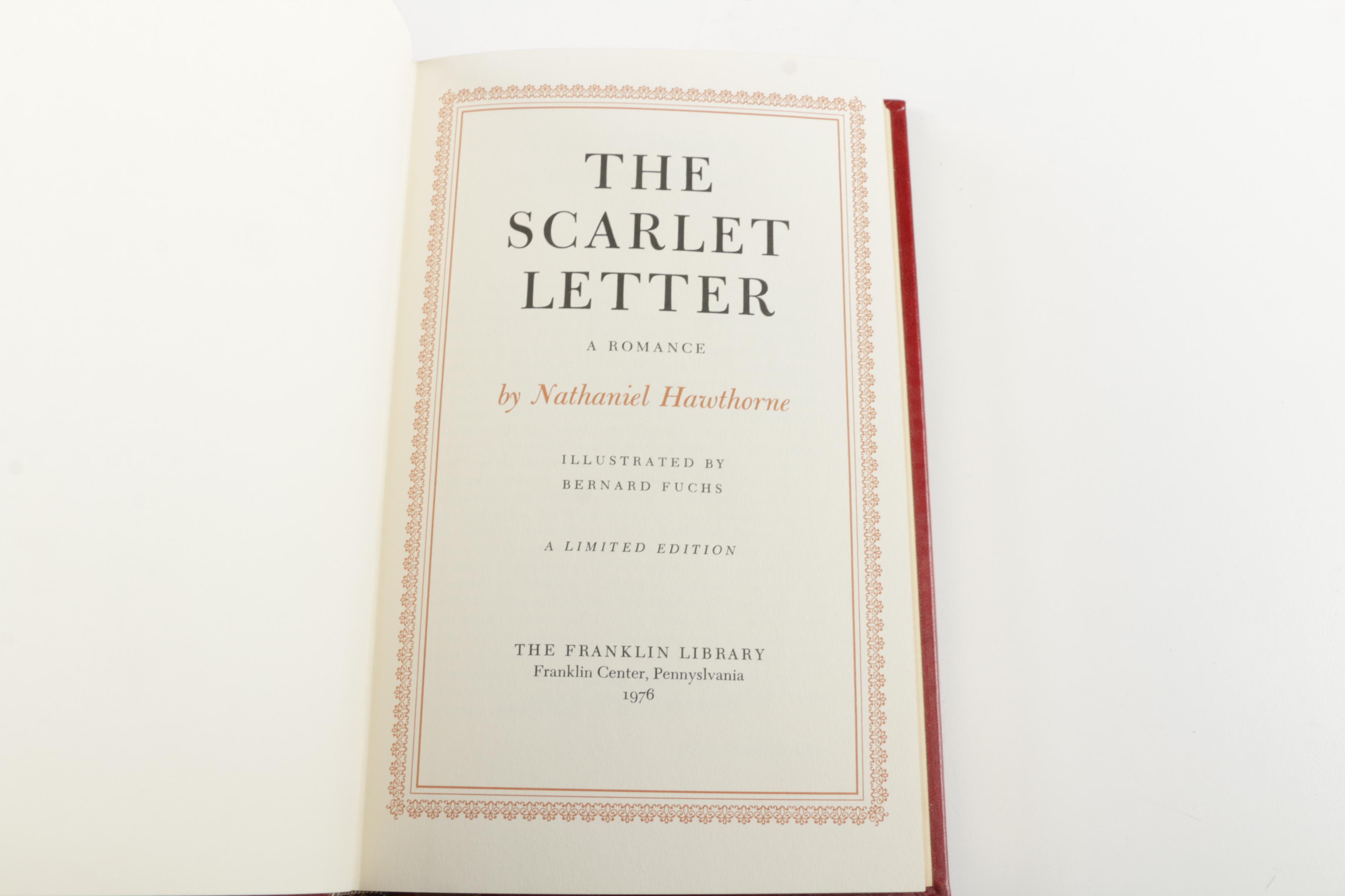 Franklin Library Leatherbound American Classics Including Nathaniel Hawthorne