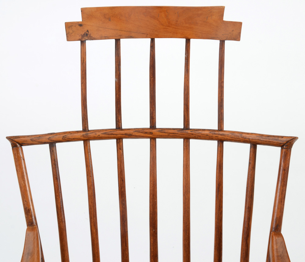 Early 1800s American Comb-back Windsor Rocking Chair