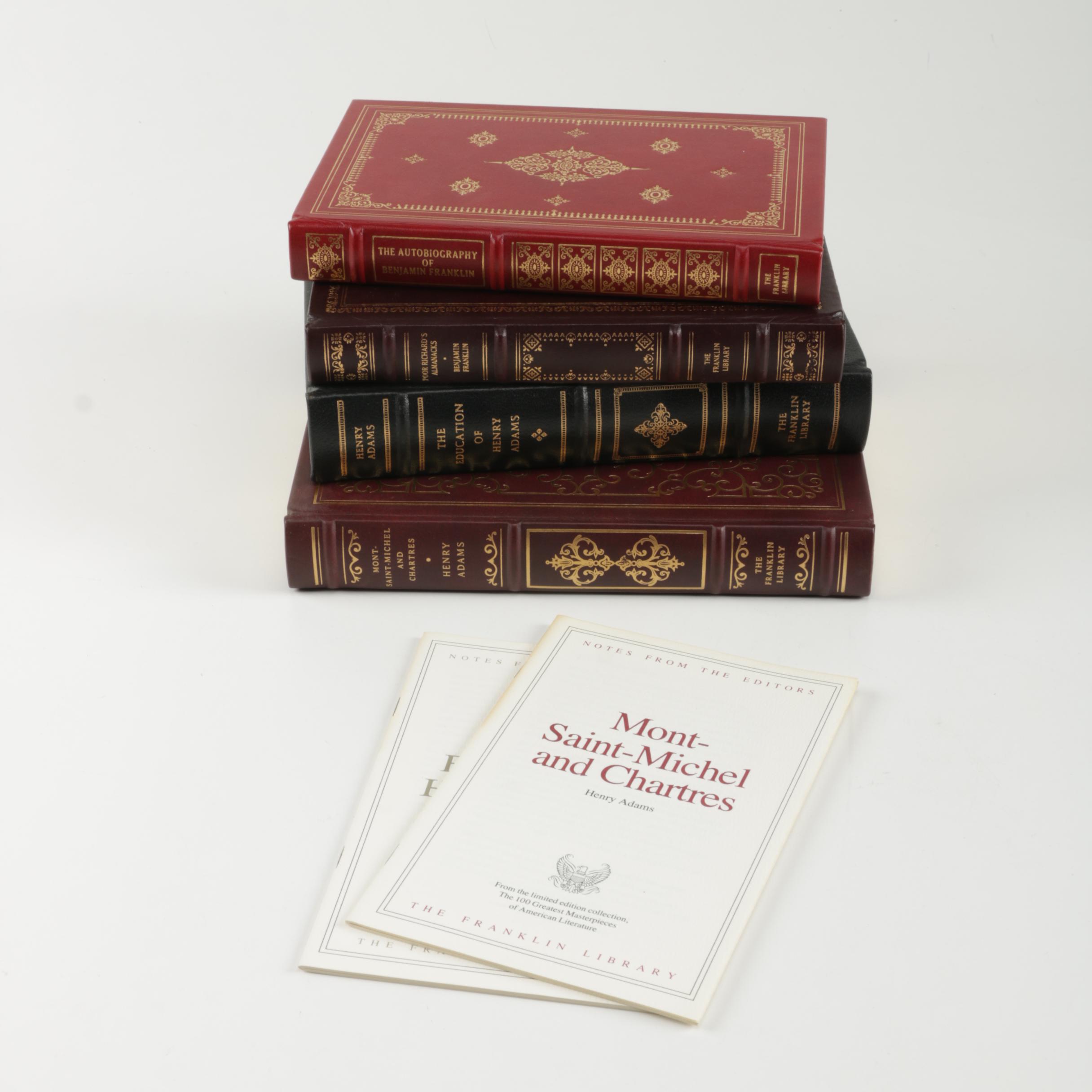 Franklin Library Leatherbound Editions of Henry Adams and Benjamin Franklin