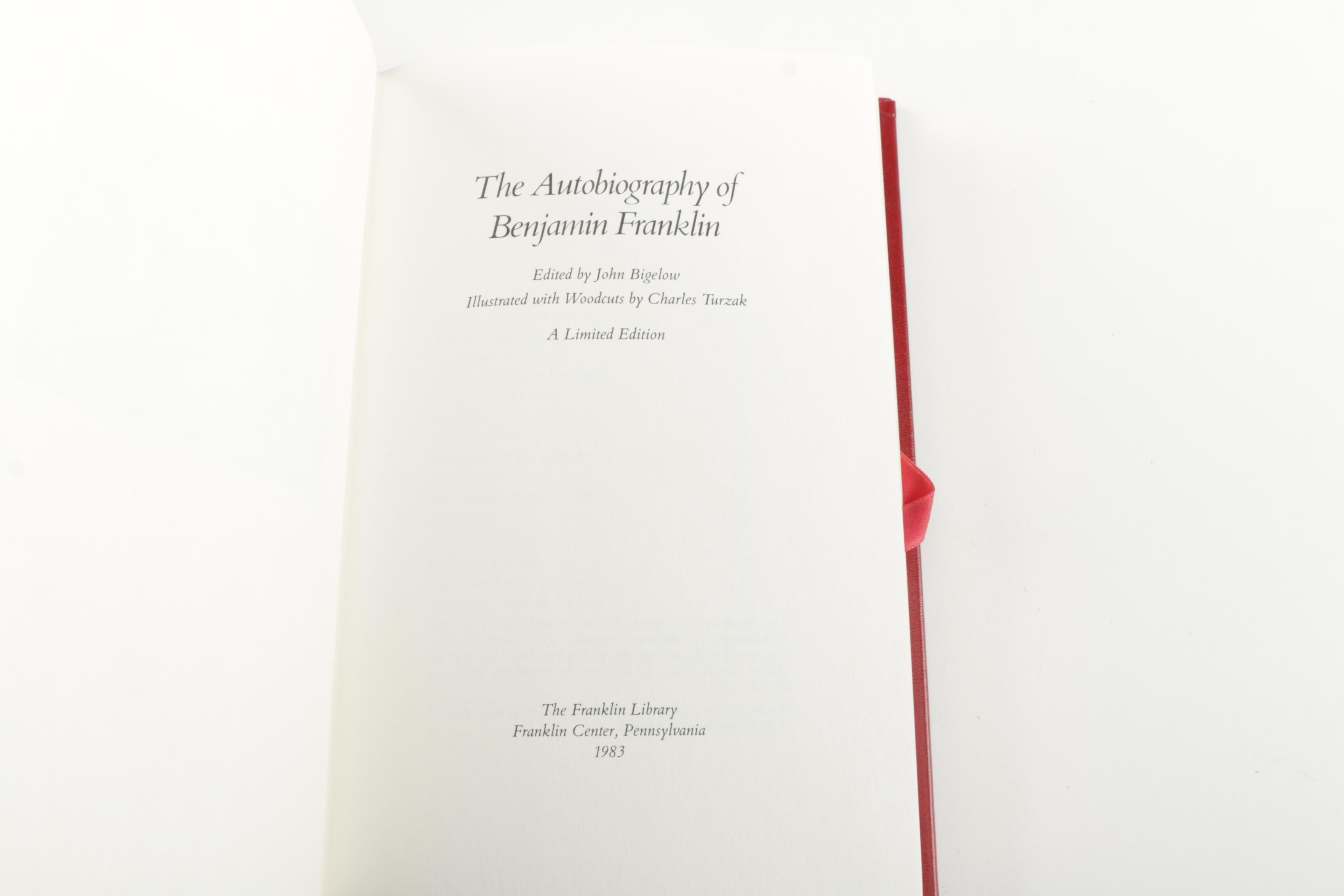 Franklin Library Leatherbound Editions of Henry Adams and Benjamin Franklin