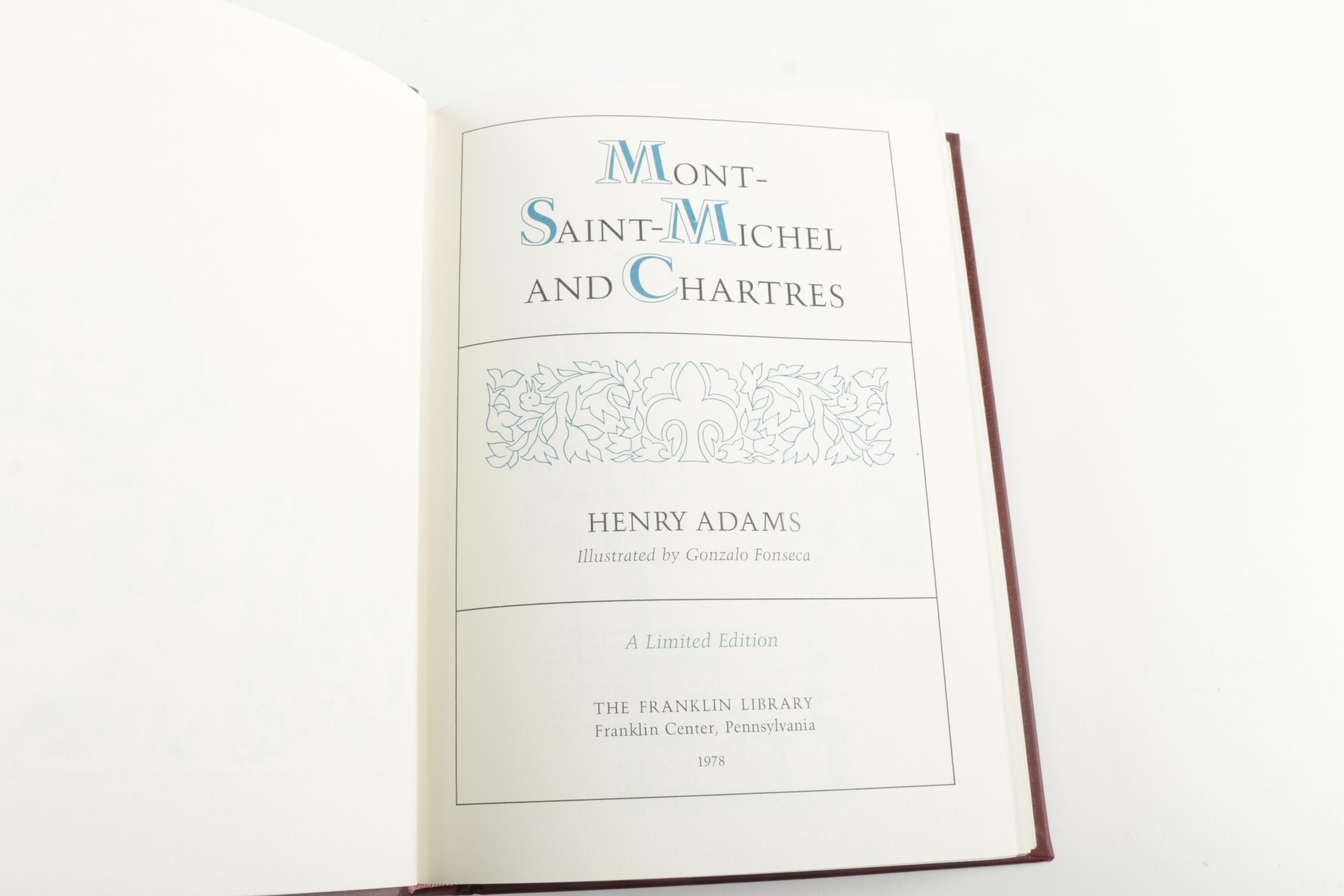 Franklin Library Leatherbound Editions of Henry Adams and Benjamin Franklin