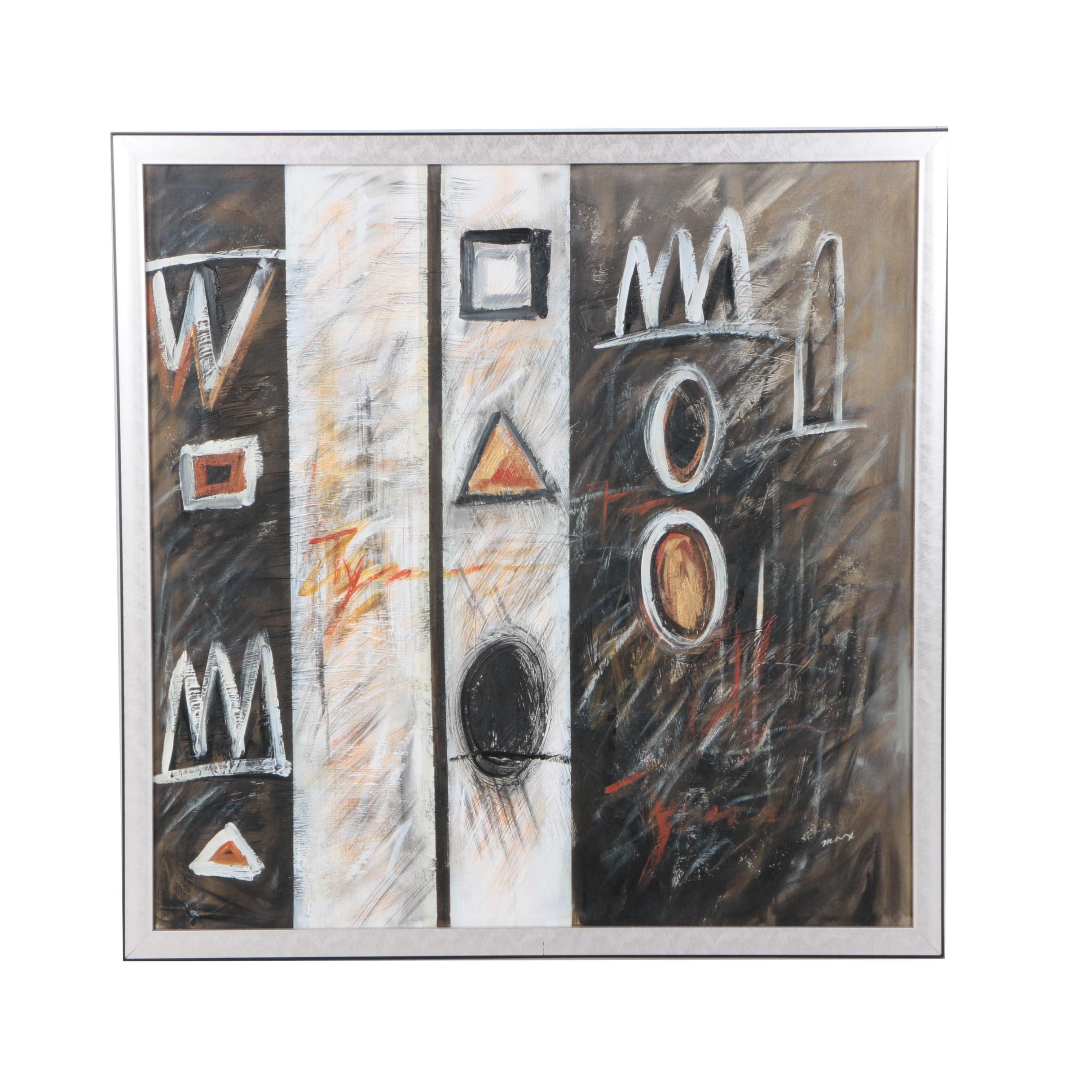 Max Abstract Acrylic Painting on Canvas