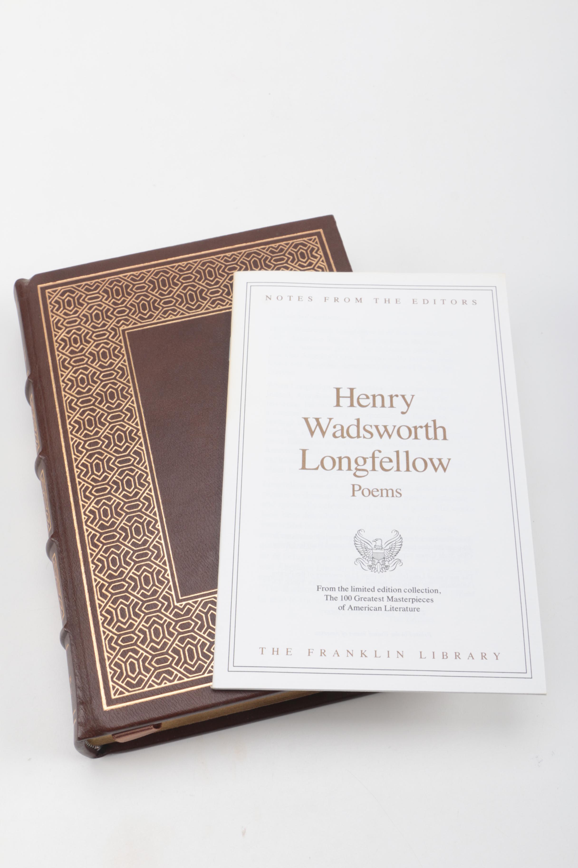 Franklin Library "100 Greatest Masterpieces of American Literature" Poetry Books
