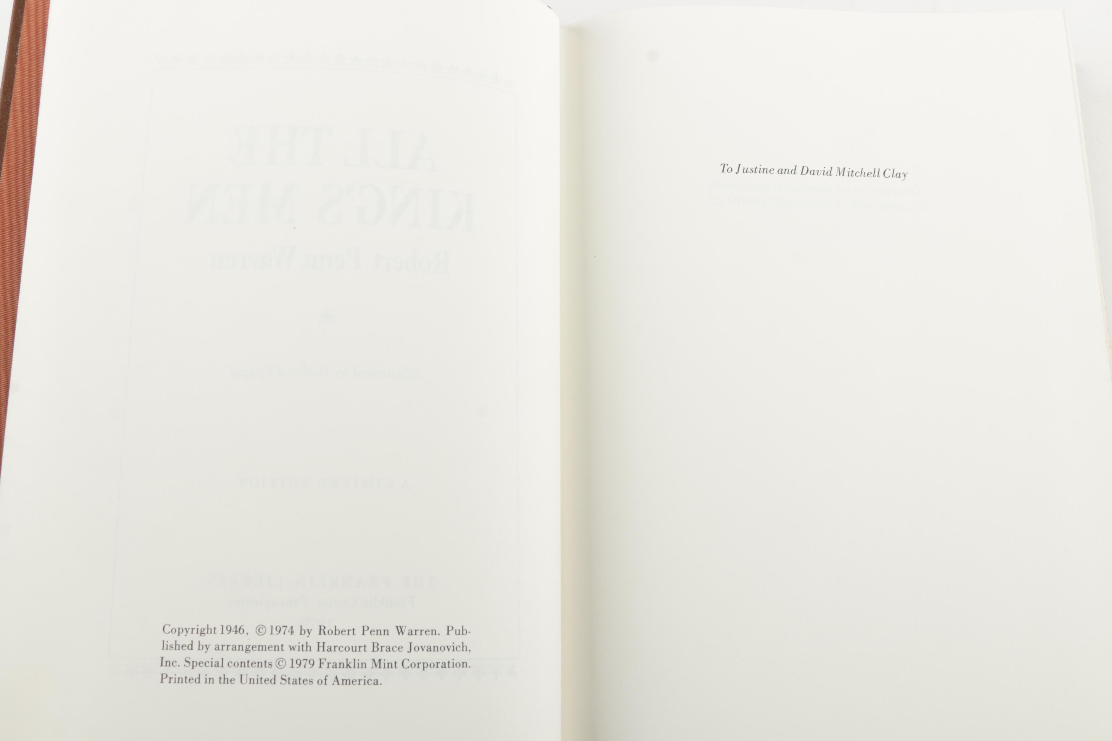 Franklin Library Leatherbound American Classics Including William Faulkner