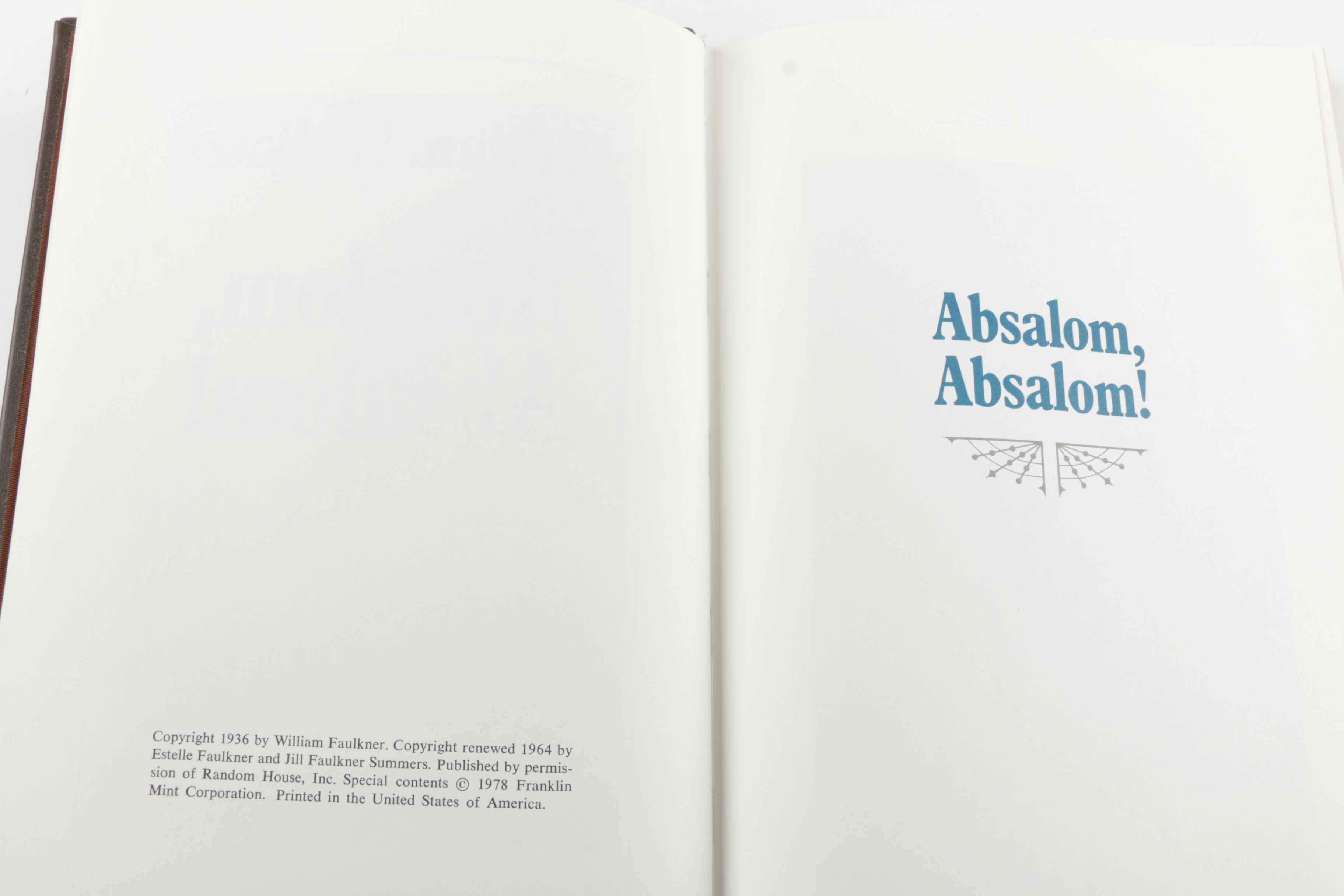 Franklin Library Leatherbound American Classics Including William Faulkner