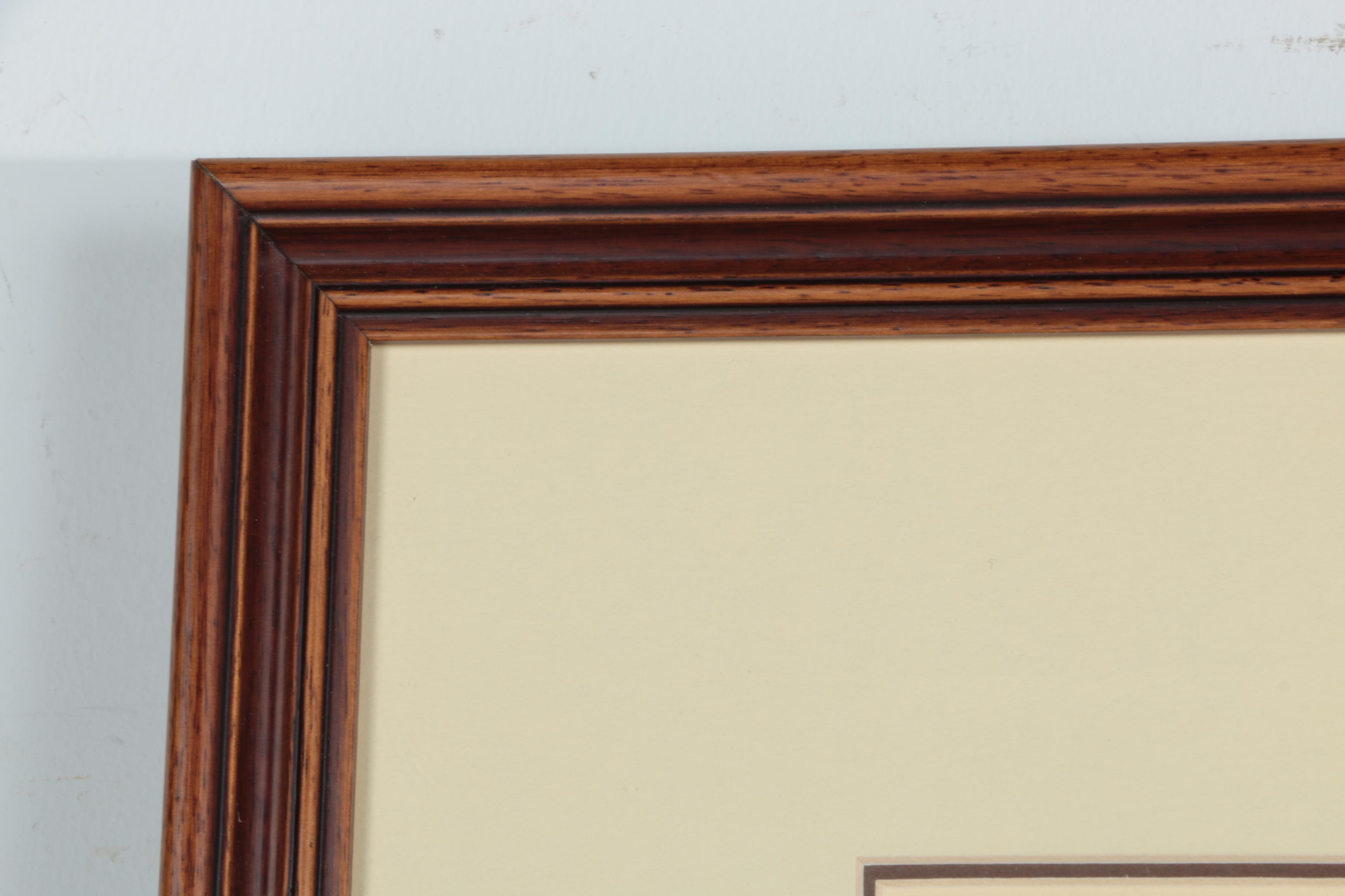 Robert Vickrey Stone Lithograph "Wooden Ponies"