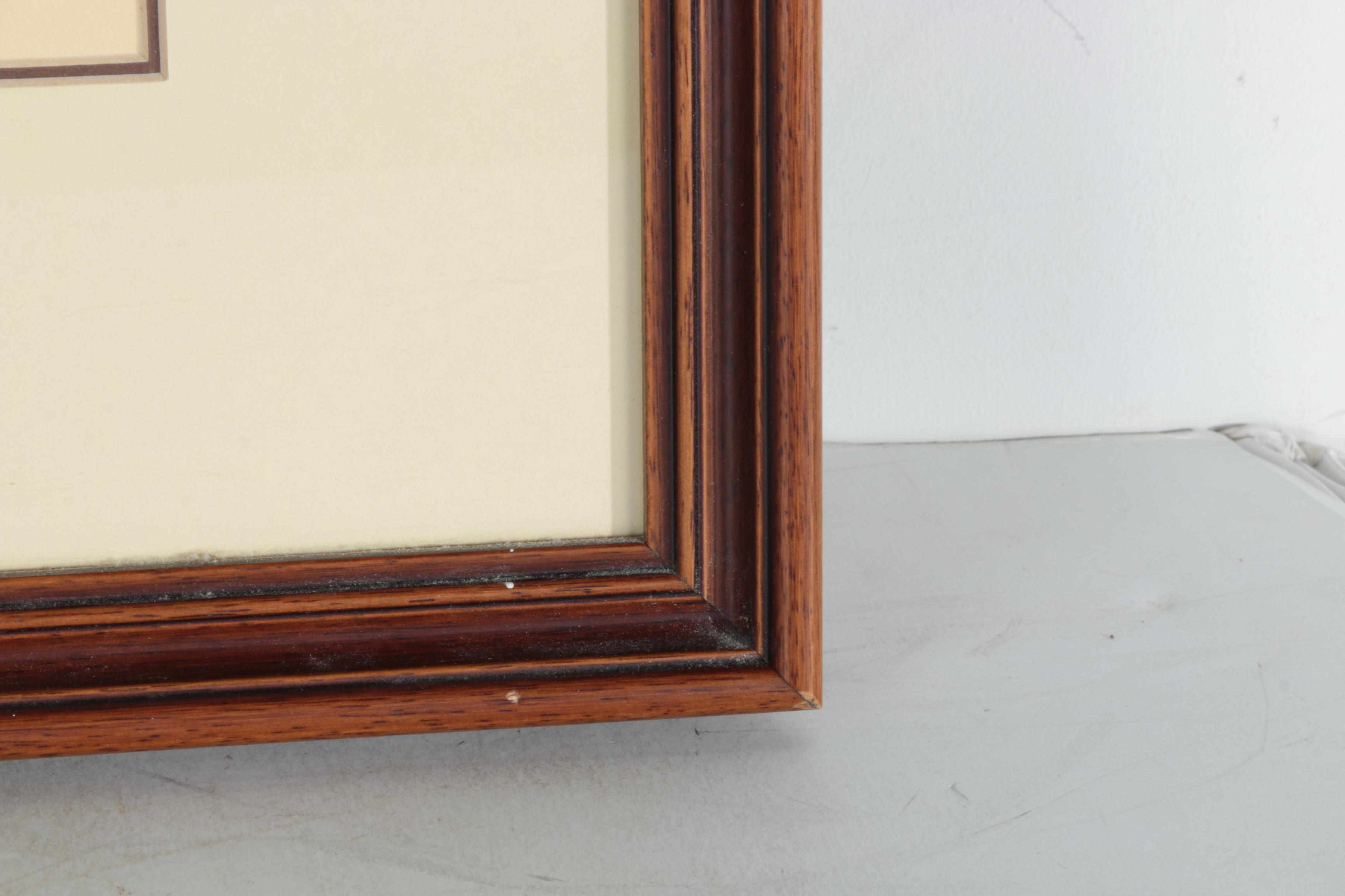 Robert Vickrey Stone Lithograph "Wooden Ponies"