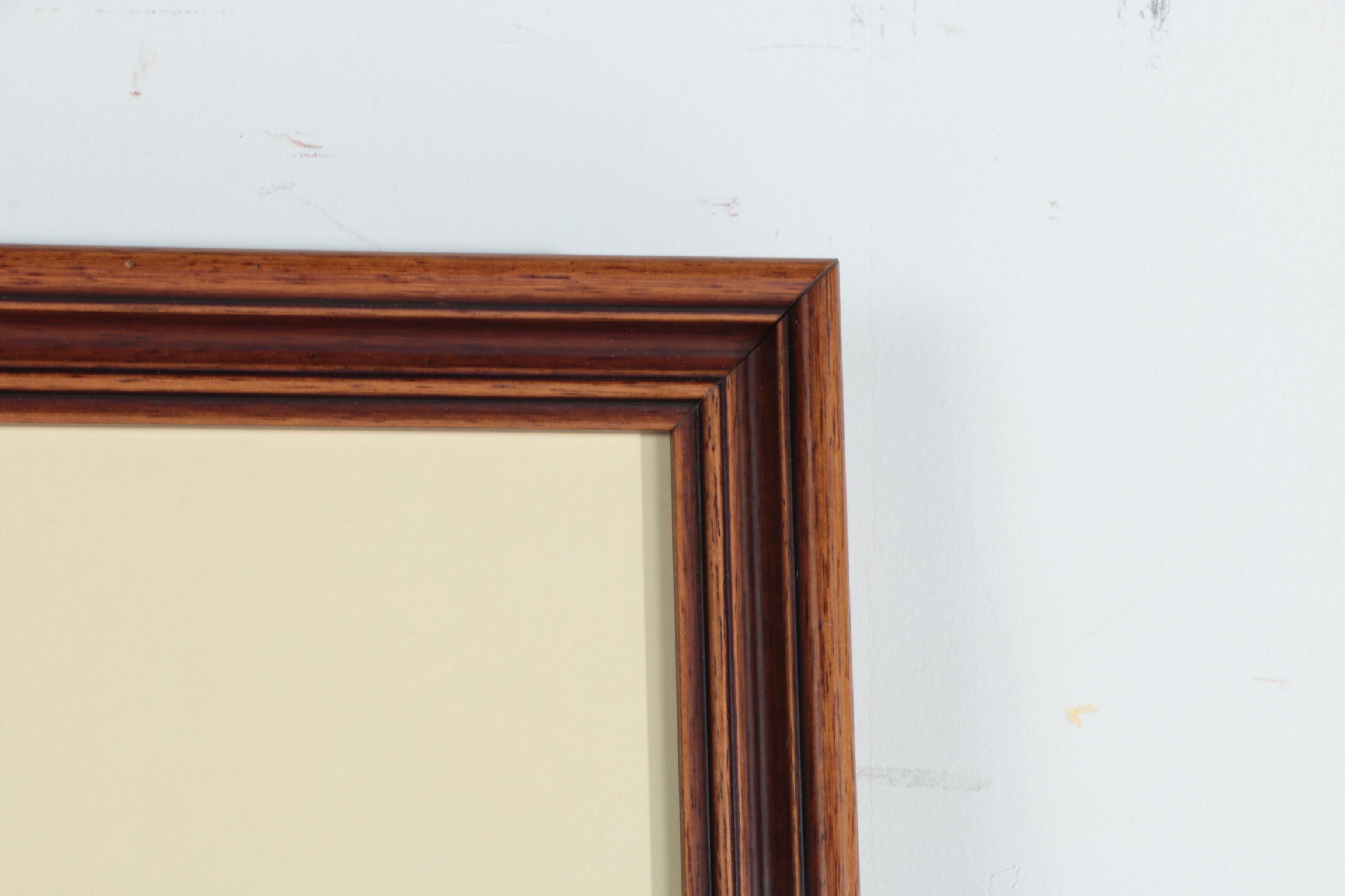 Robert Vickrey Stone Lithograph "Wooden Ponies"