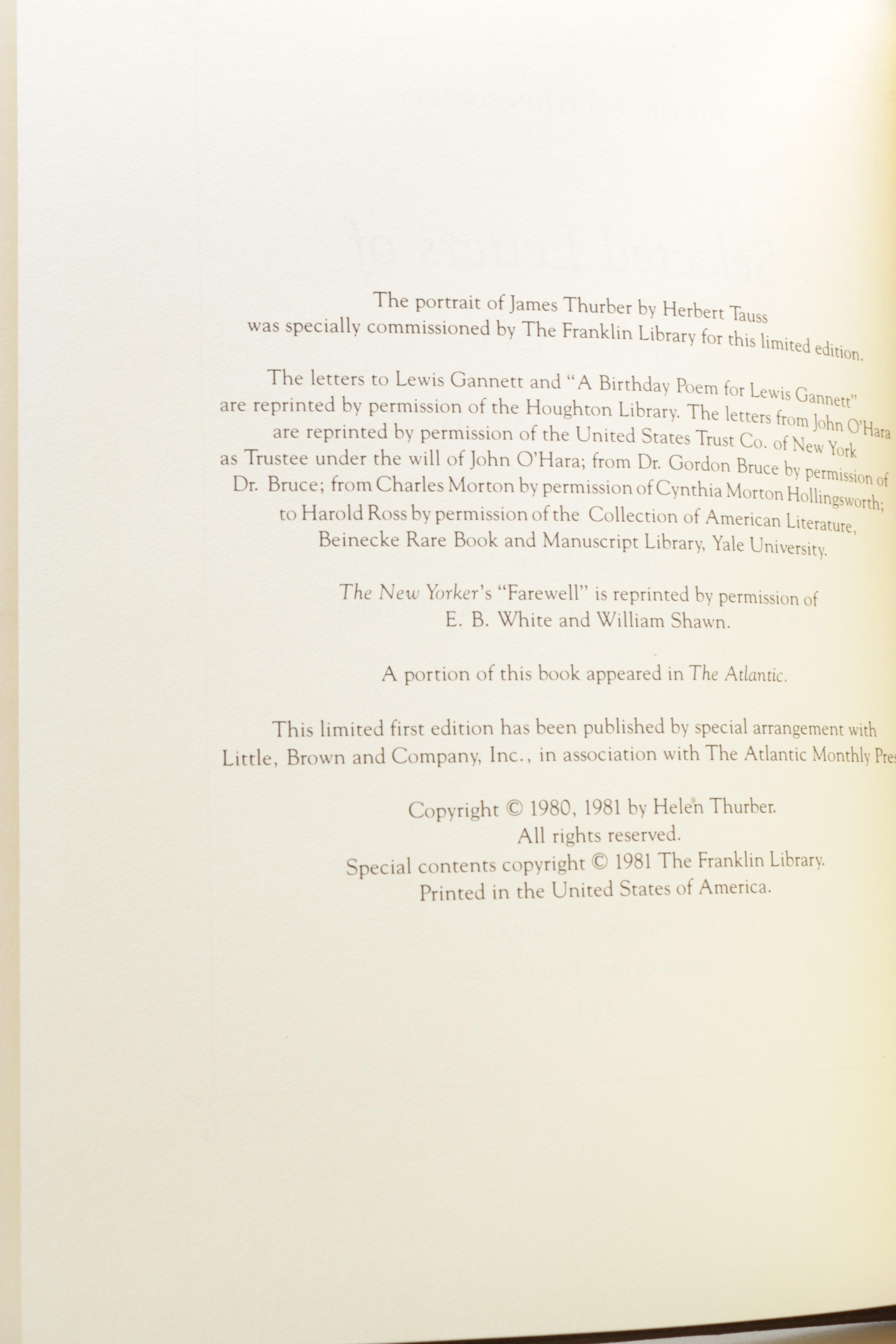 Franklin Library First Edition Society Novels