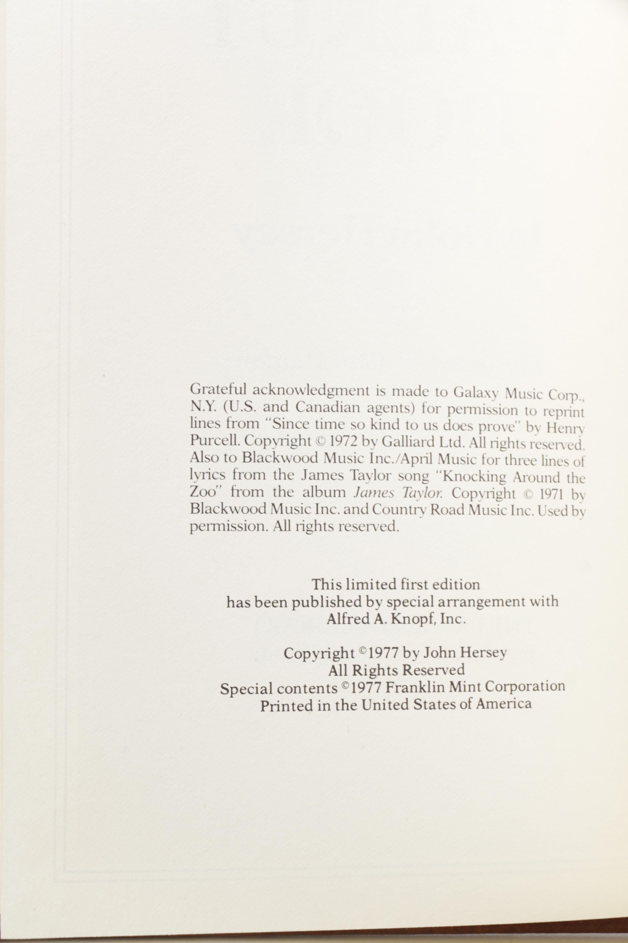 Franklin Library First Edition Society Novels