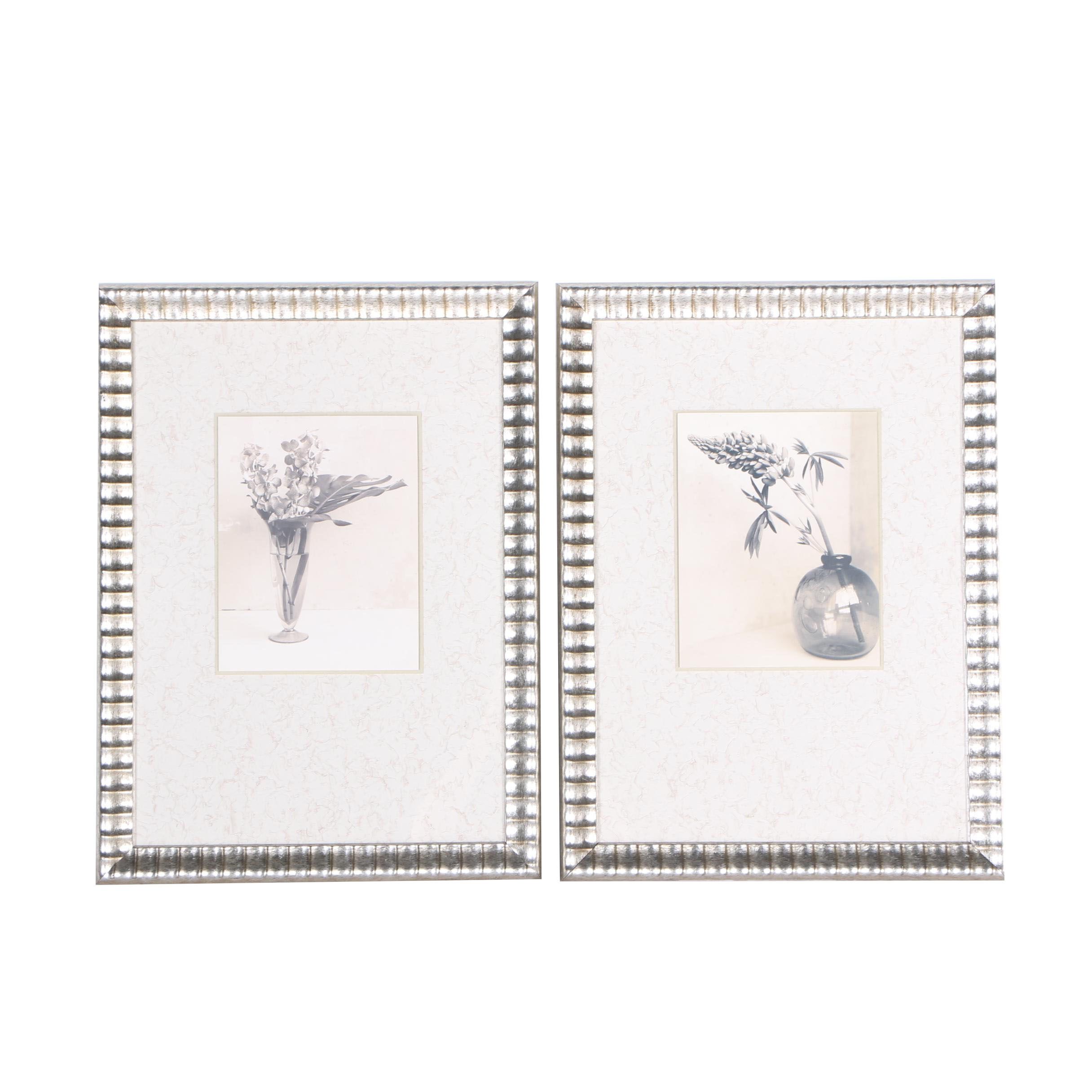 After Adriene Veninger Offset Lithographs "Floral 1" and "Floral 9"