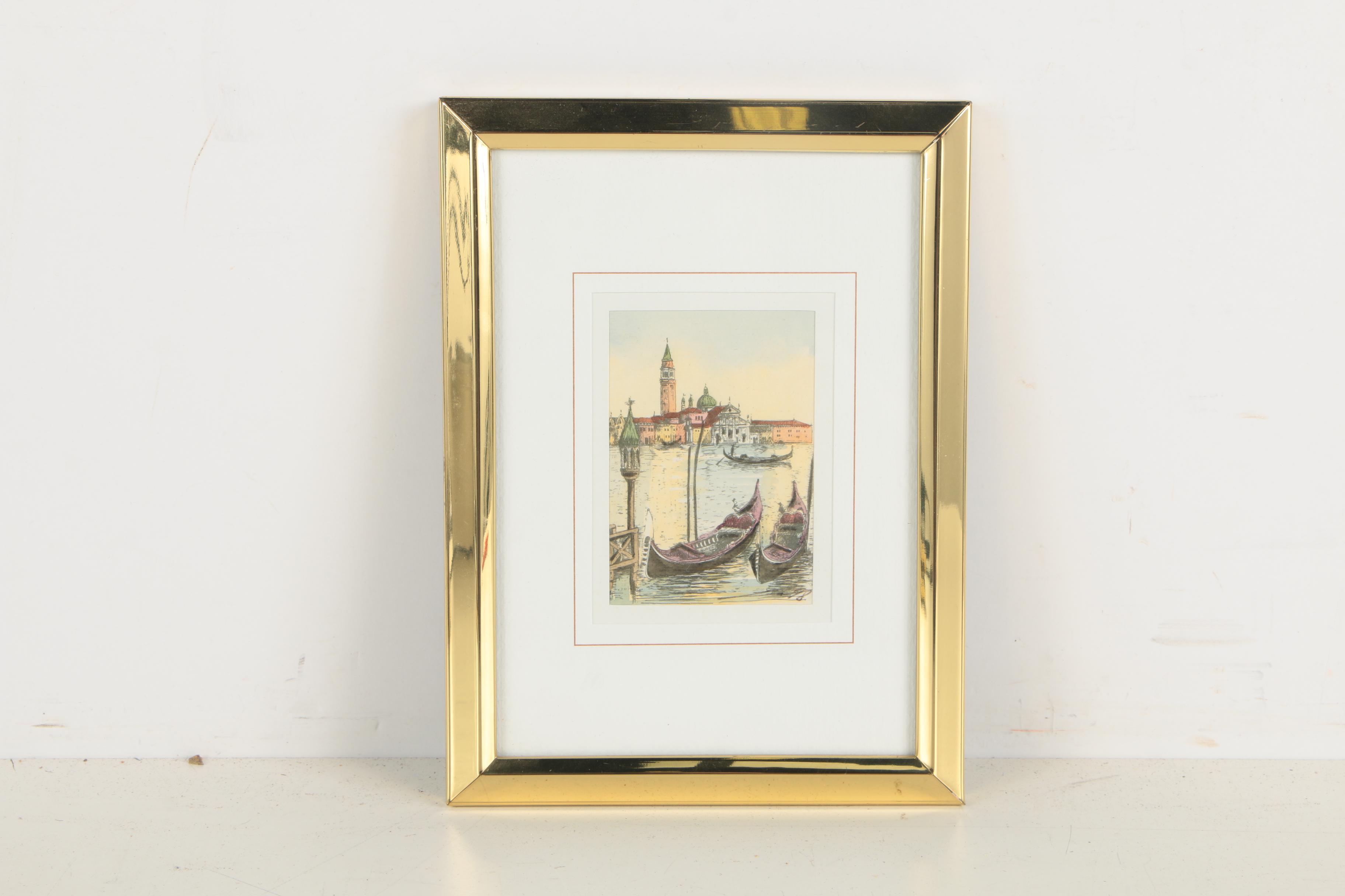 Collection of Hand Colored Lithographs