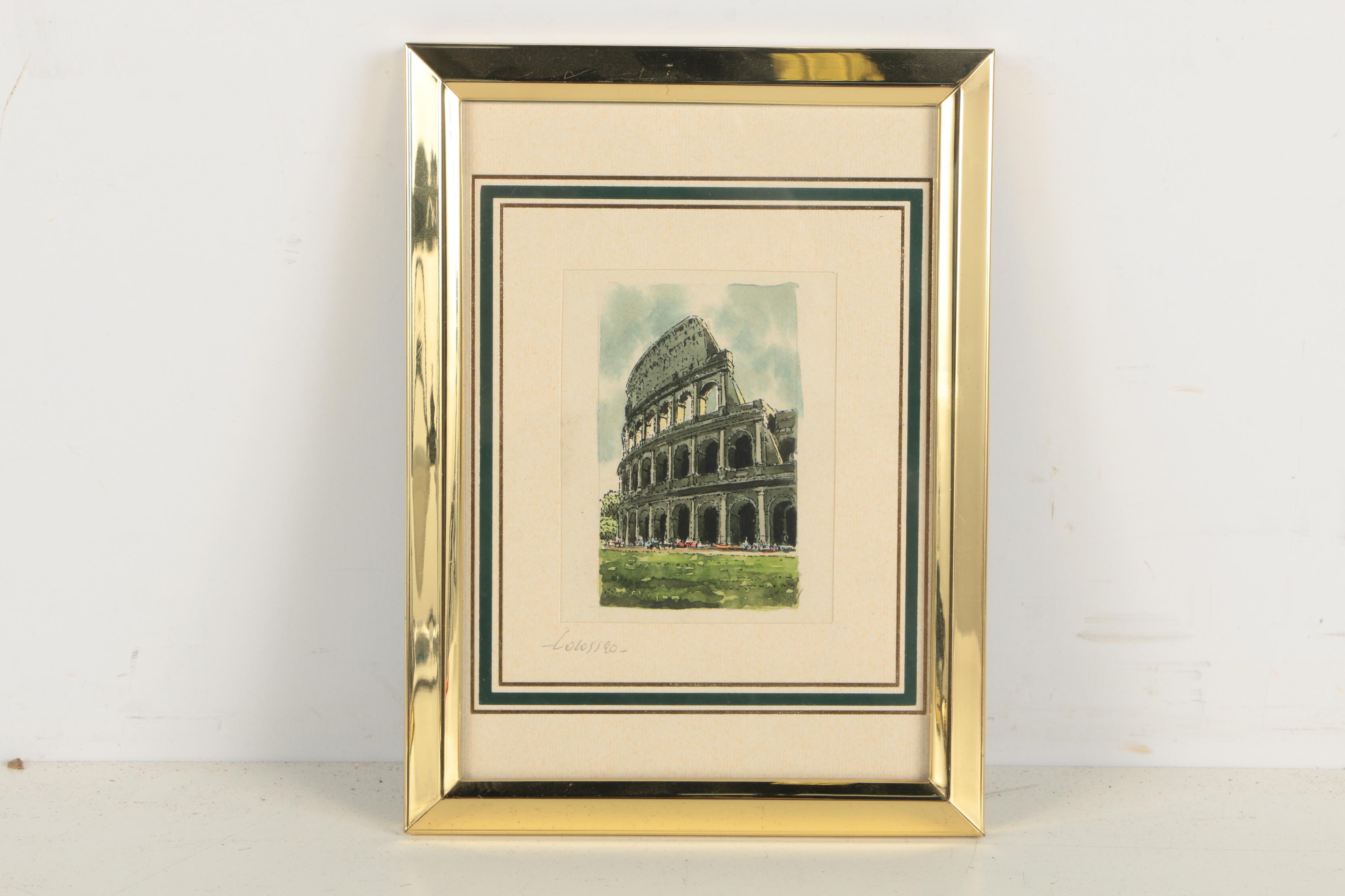 Collection of Hand Colored Lithographs